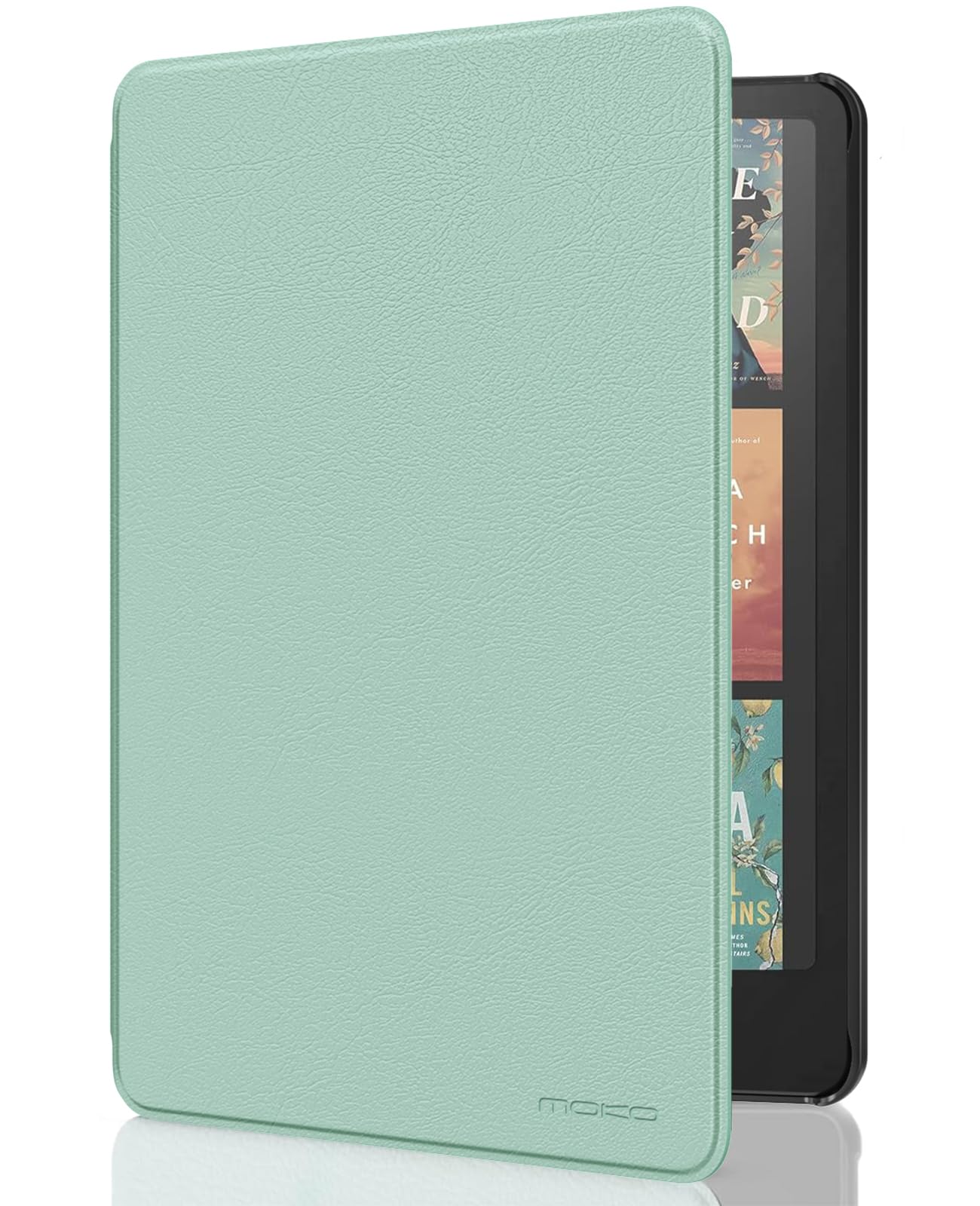 MoKo Case for All-new 7" Kindle Paperwhite (12th Generation-2024) and Kindle Colorsoft Signature Edition 2024, Lightweight Shell Cover with Auto Wake/Sleep for Kindle Paperwhite 2024, Agave Green