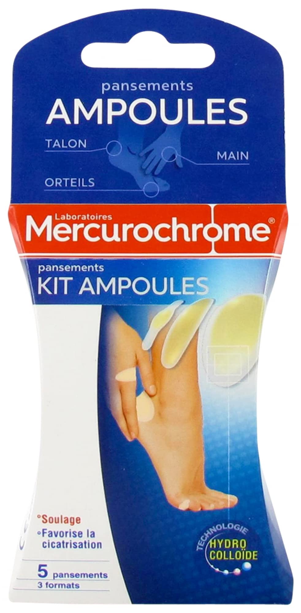 Mercurochrome Dressings Kit Blisters 3 Sizes 5 Dressings