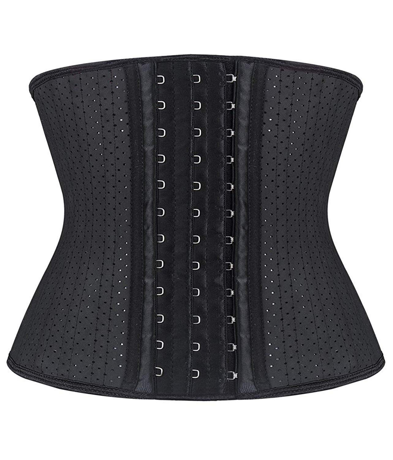 YIANNAShort Torso Waist Trainer Corset for Tummy Control Underbust Sports Workout Hourglass Body Shaper