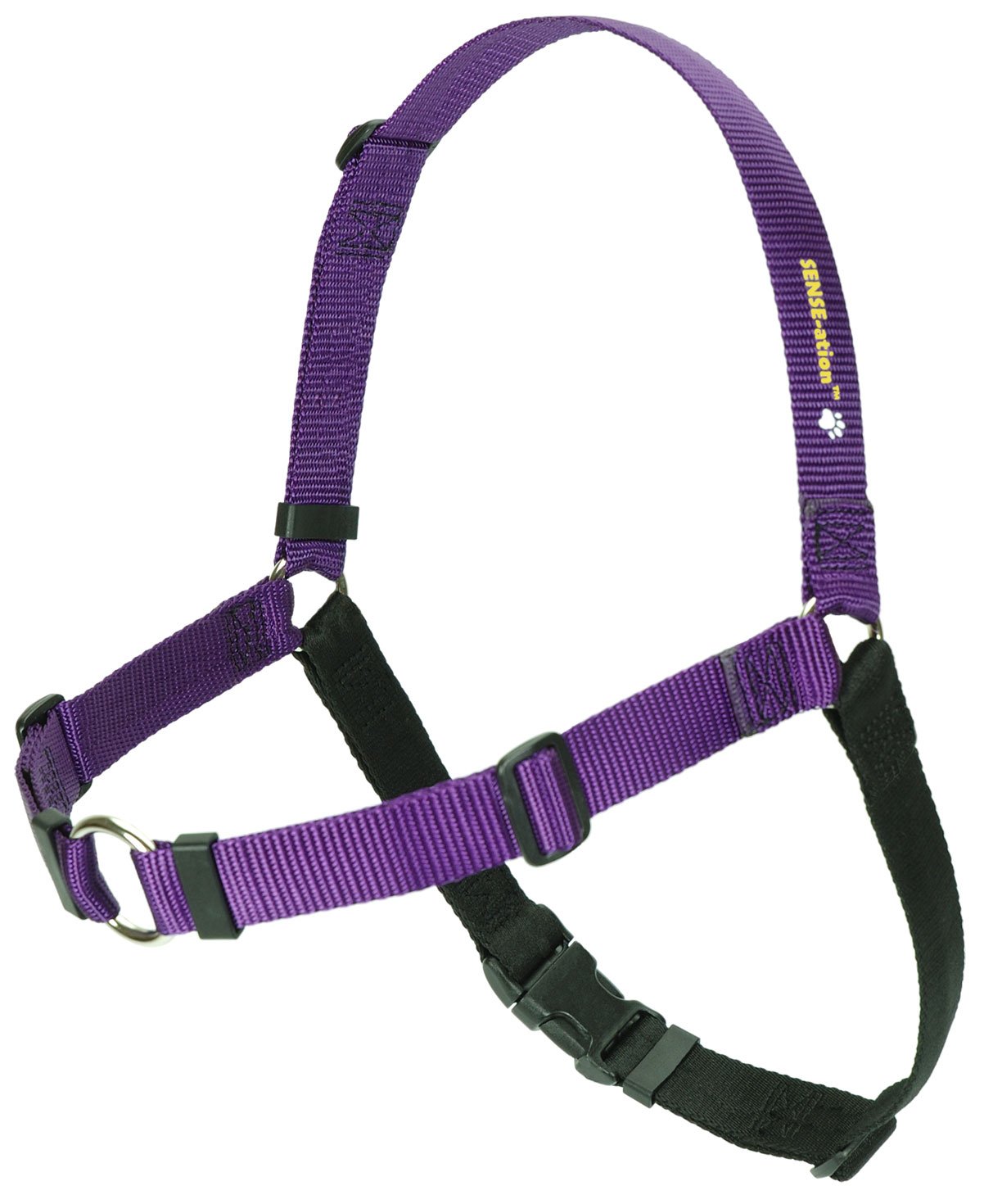 No-Pull Dog Harness (Purple, Large Wide