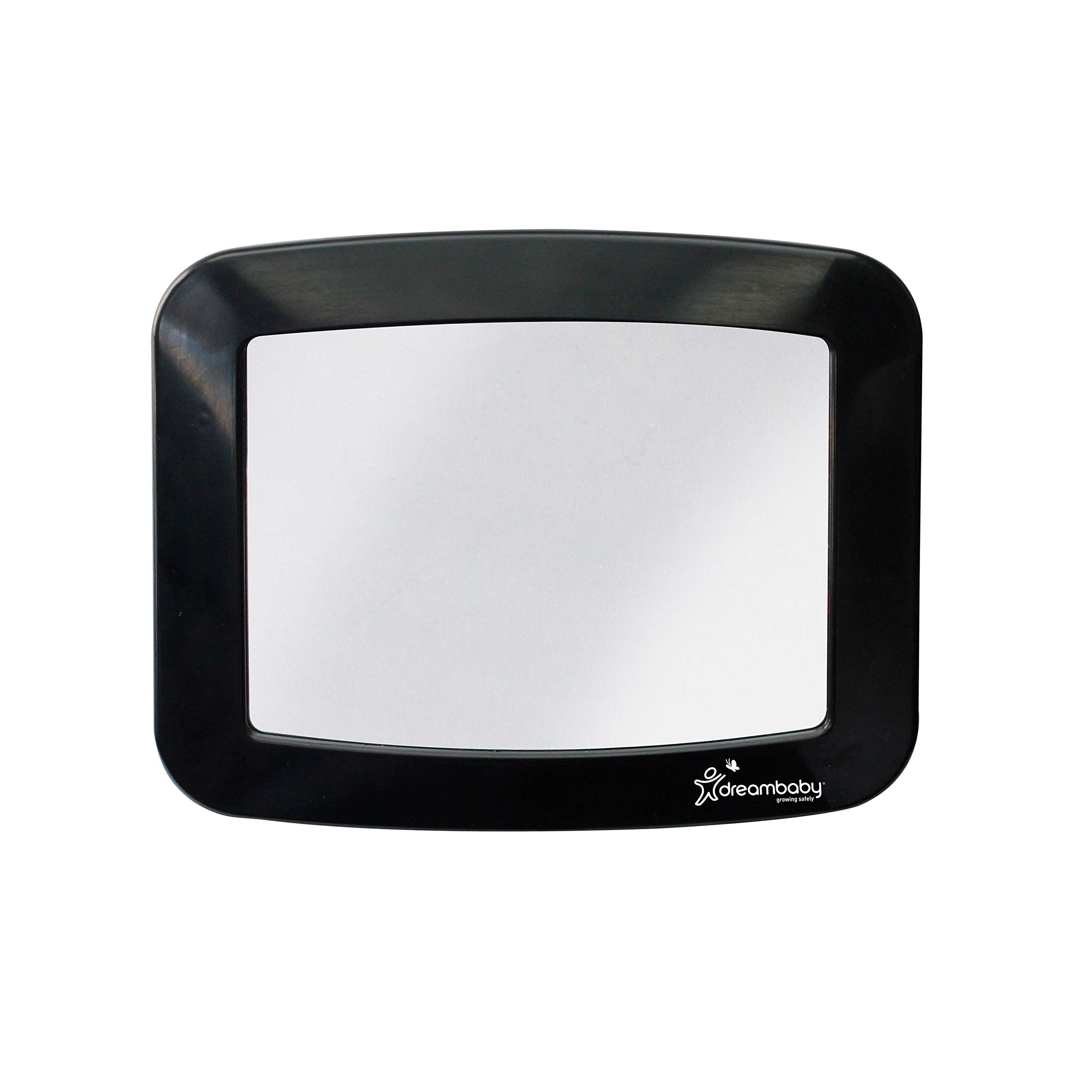 Dreambaby Large Rectangular Adjustable Backseat Mirror, Black, 20 x 24 cm