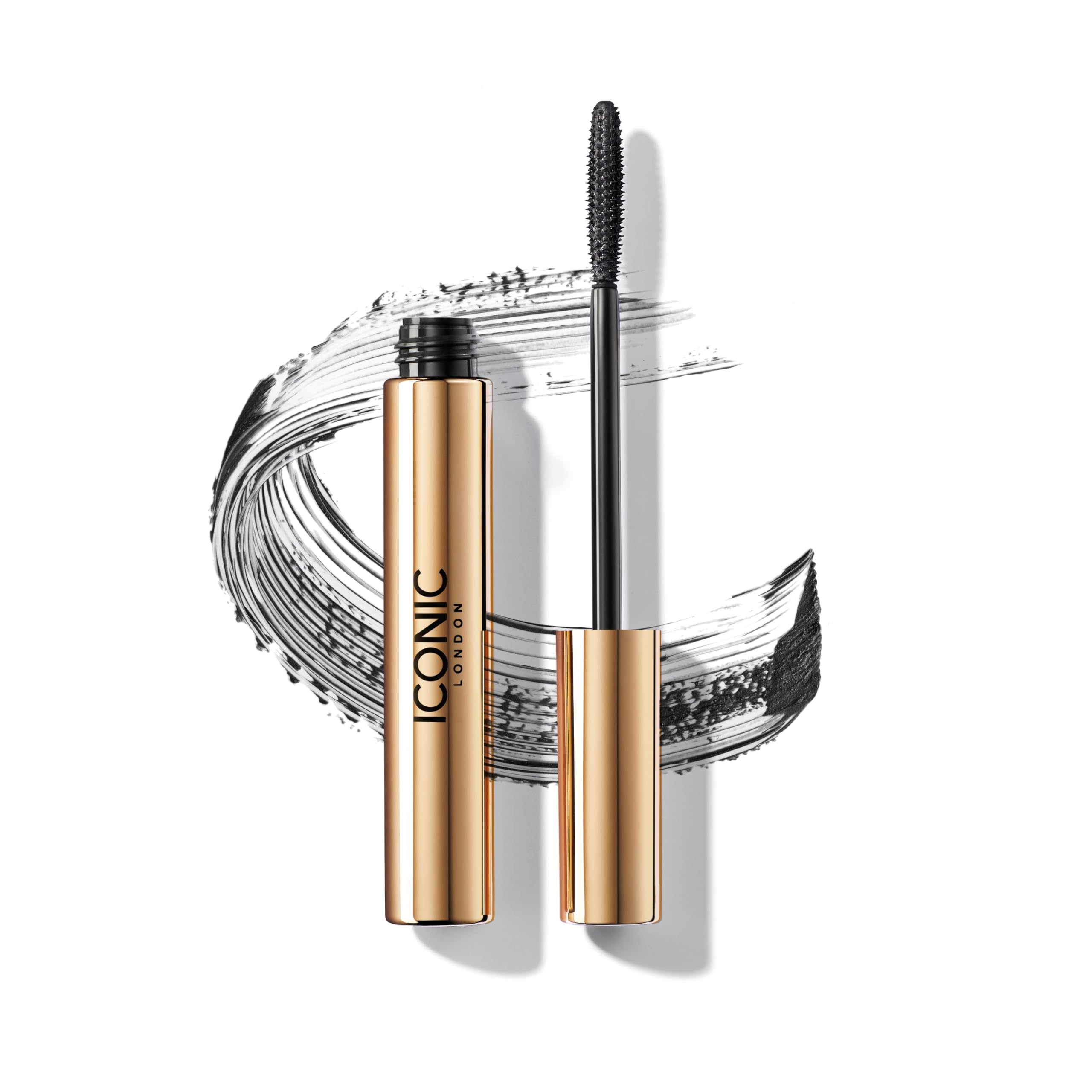 ICONIC LONDONTriple Threat Mascara | Volumizing, Lengthening + Lifting Mascara for Stunning Lashes, Cruelty-Free, Vegan Makeup, 0.30 Fl oz