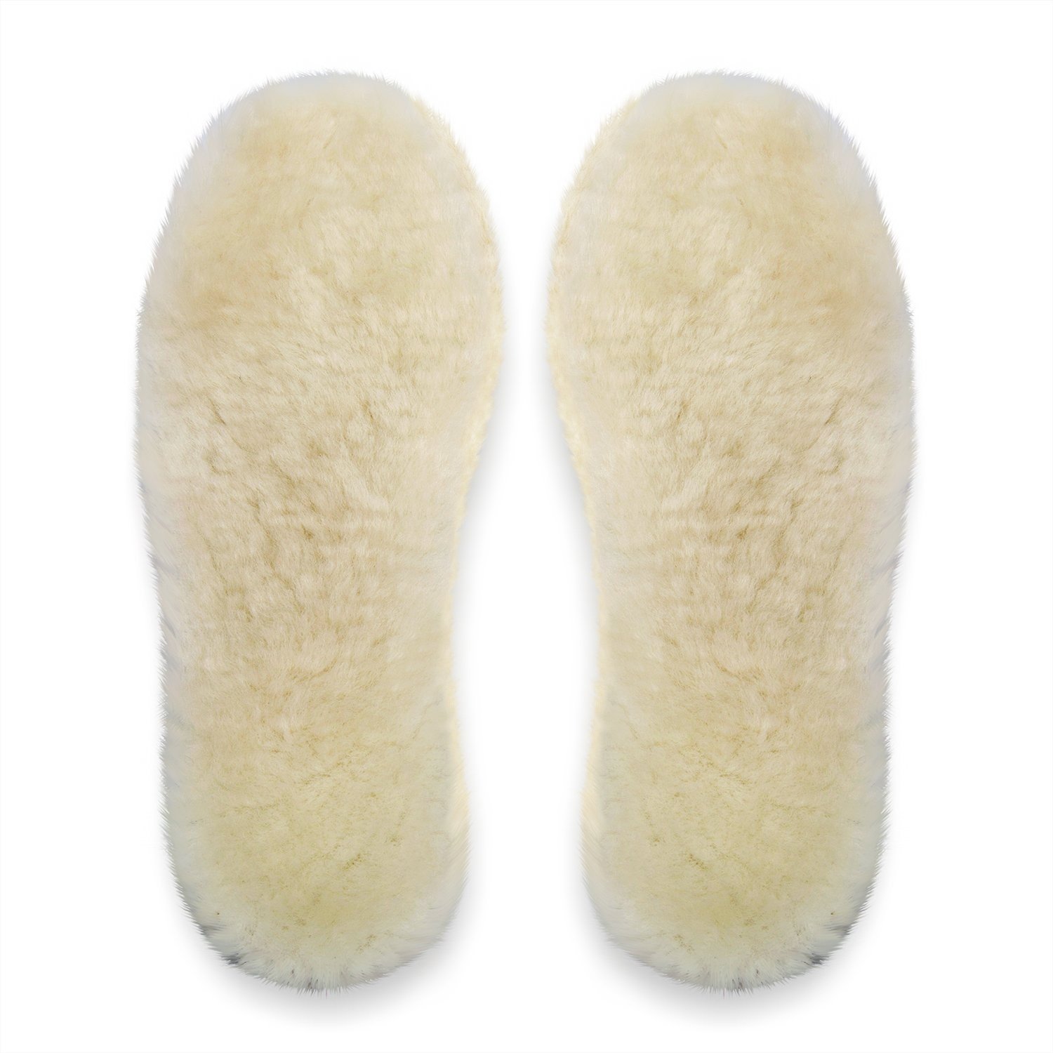 Happystep Genuine Sheepskin Insoles - Premium Lambswool and Sheepskin Top Layer, Felt Bottom for Ultimate Warmth, Comfort and Cushioning (Men 10)