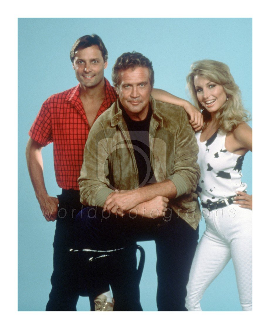 The Fall Guy (TV) Doug Barr, Heather Thomas, Lee Majors 10x8 Photo