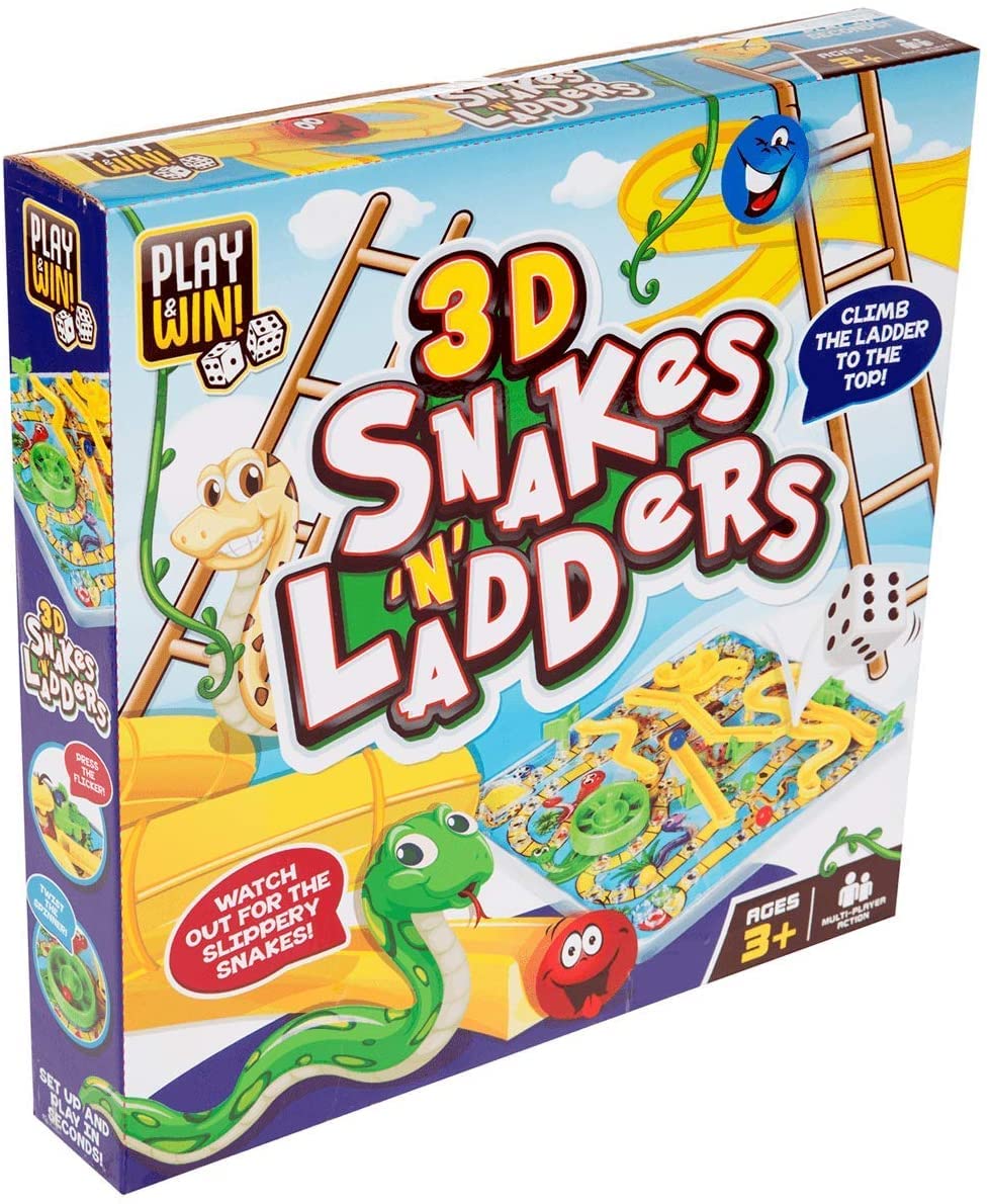 RONG FEI 3D Snakes And Ladders Fun Game for All Ages