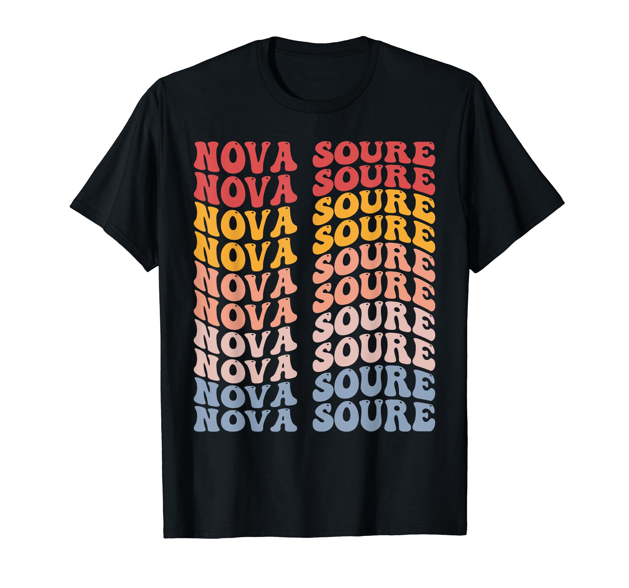 Nova Soure City Groovy Retro T-Shirt