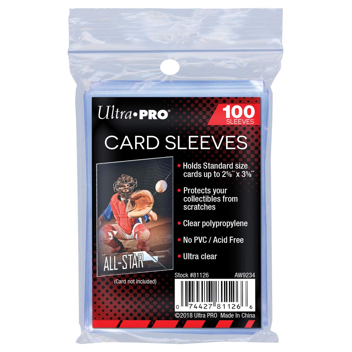 Ultra Pro 100 Soft Sleeves / Penny Sleeves for Pokemon, Magic, and Standard-Sized Sports and Trading Cards