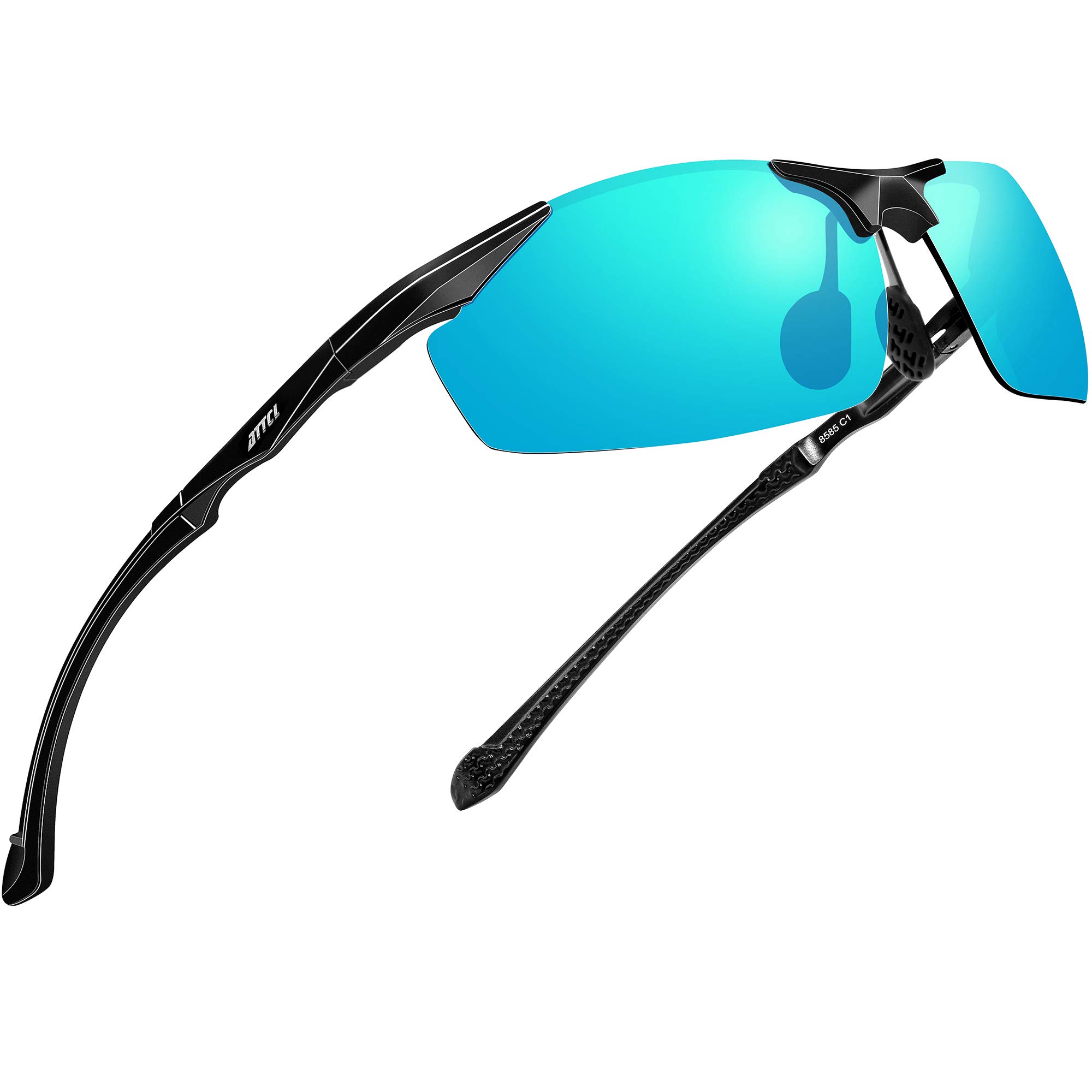 ATTCL HD Sunglasses man Polarized Driving Fishing Golf Sports Glasses Al-Mg Metal Frame Ultra Light UV400 CAT 3 CE