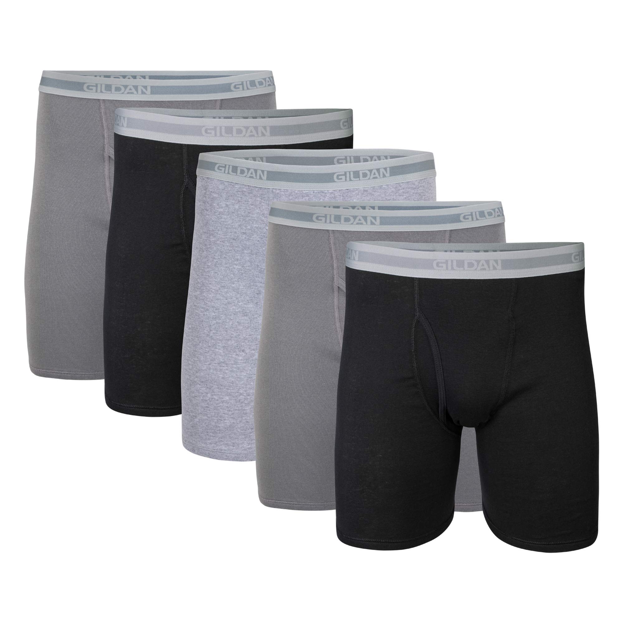 GildanMens Underwear Boxer Briefs, Multipack