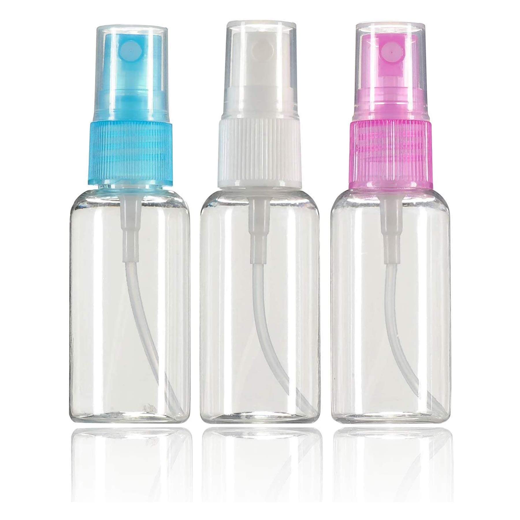 SUPVOX 3pcs 75ml Empty Spray Bottles Mist Sprayer Bottles Portable Plastic Bottle for Perfume Make up (Random Color)