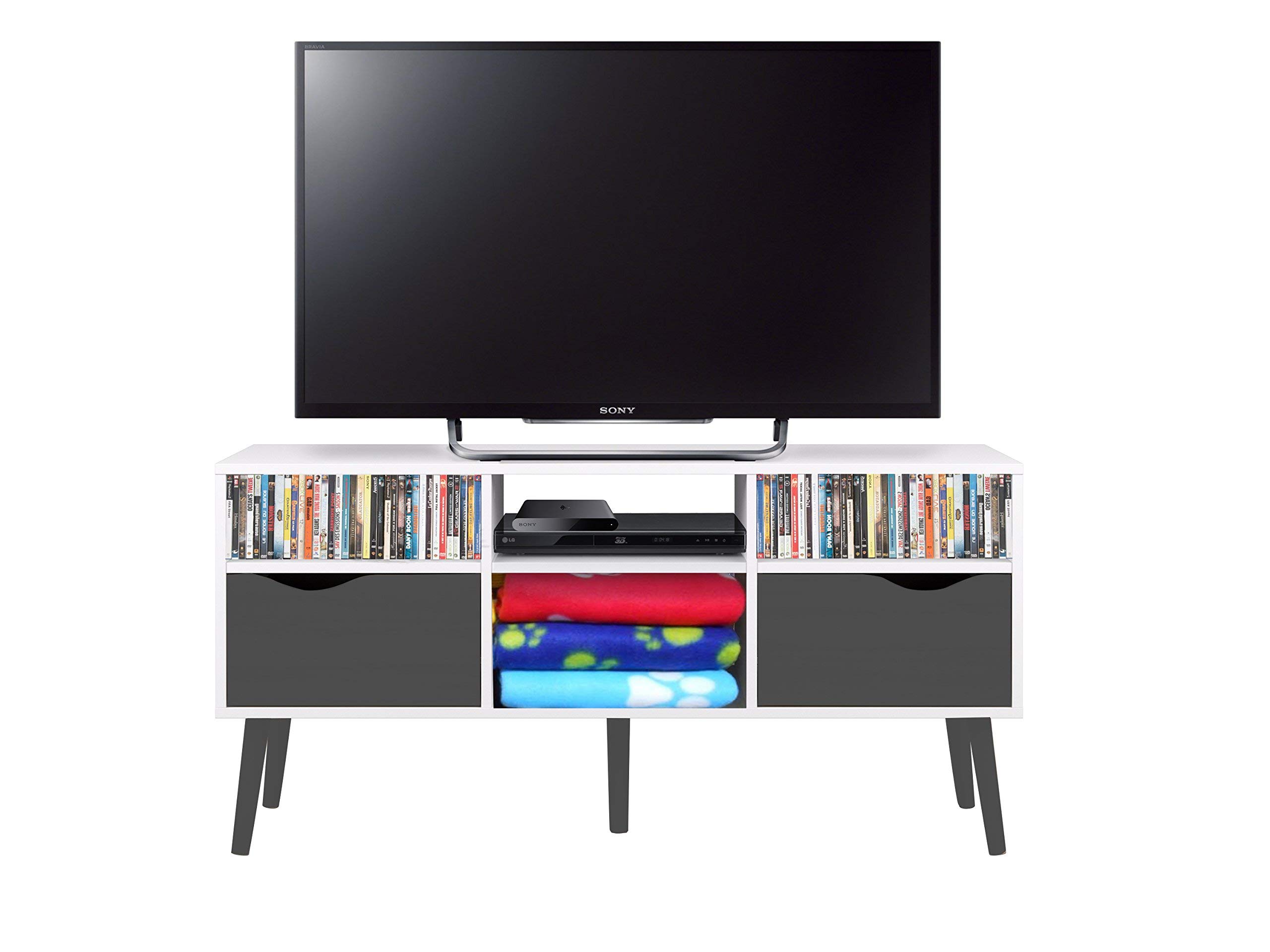 Tvilum Oslo Tv-Unit, White/Matte Black, 75391