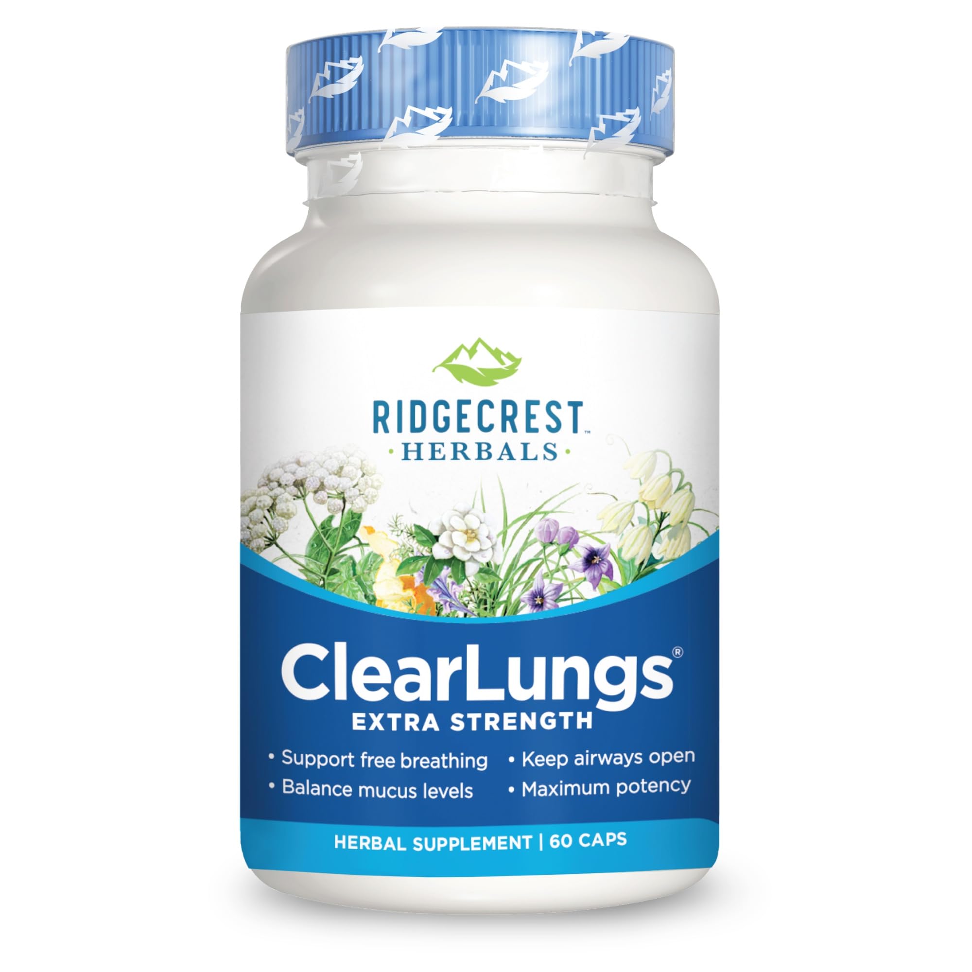 RidgeCrest Clearlungs Extra Strength Herbal Decongestant , 60 Vegetarian Capsules