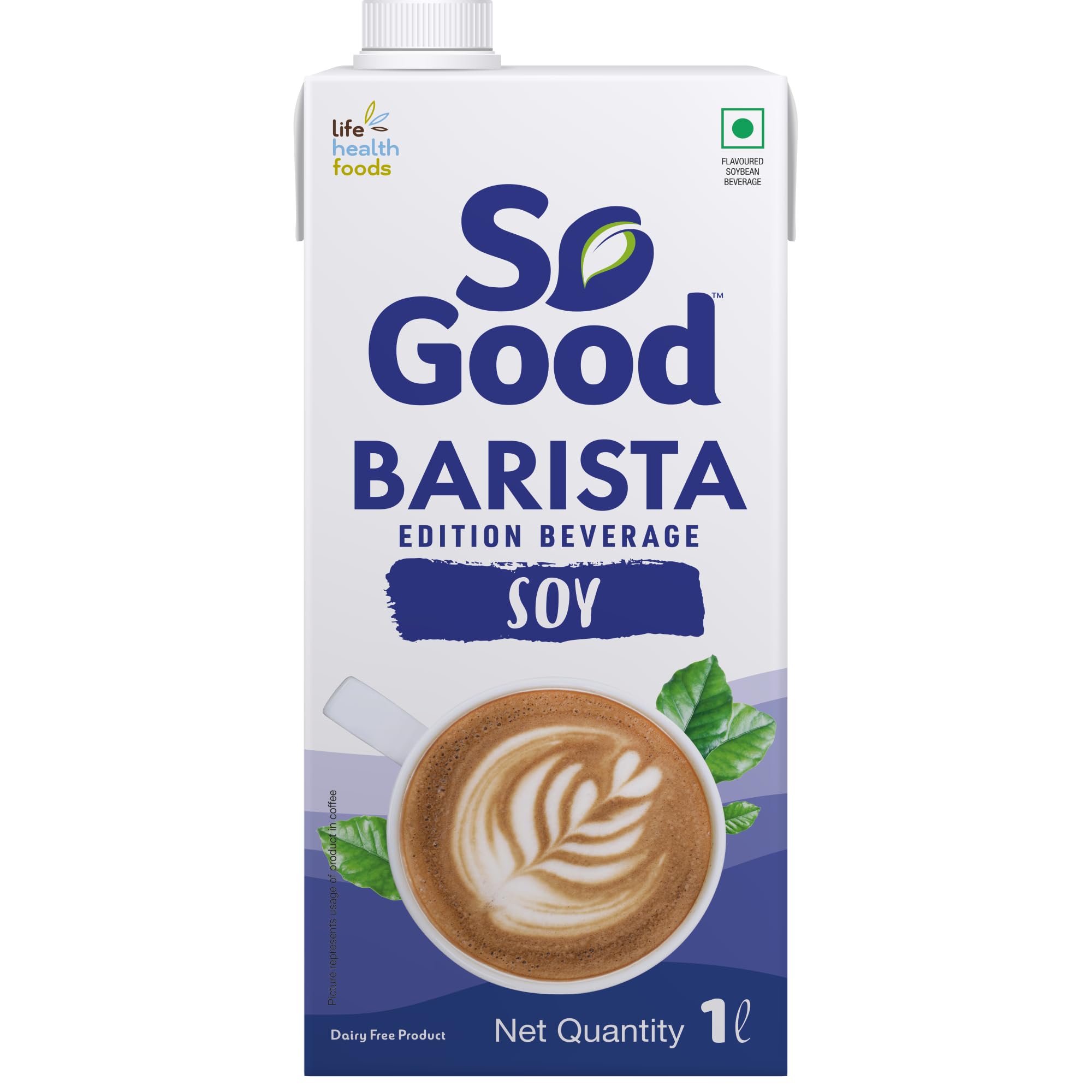 So Good Plant Based Soy Barista Edition Beverage 1 L| Lactose Free| No Preservatives | Gluten Free | Zero Cholesterol | Dairy Free| Rich Creamy Frothy for that perfect cup of Coffee/Tea/Smoothies