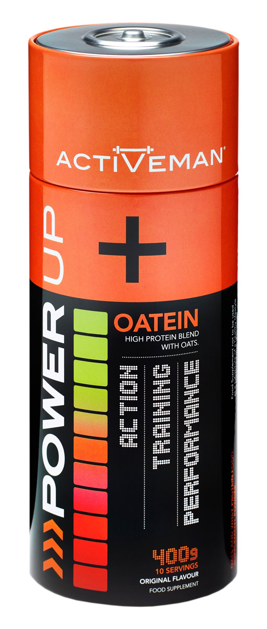 ActiVeman Oatein- 20g Protein per Serving- High in Fibre- Delicious On-the-Go- Developed with James Cracknell- 400g