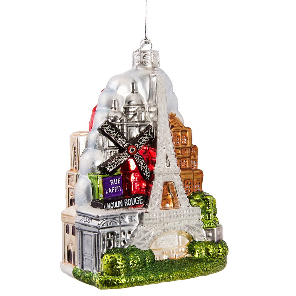 Kurt S. AdlerKurt Adler 5-Inch Glass Paris City Ornament