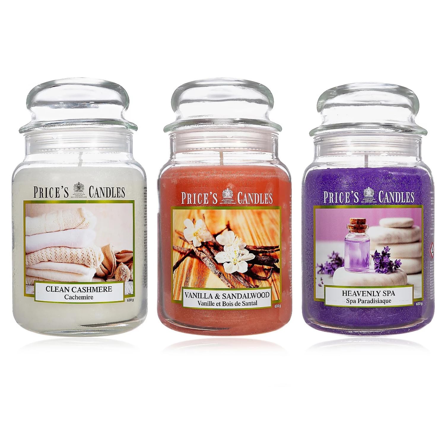 Price's Candles Limited Edition Set of 3 Large Jar Candles Bundle | Scented Candles Long Burning Up to 450 Hours Burn Time | Large Scented Candles for a Relaxing Mood