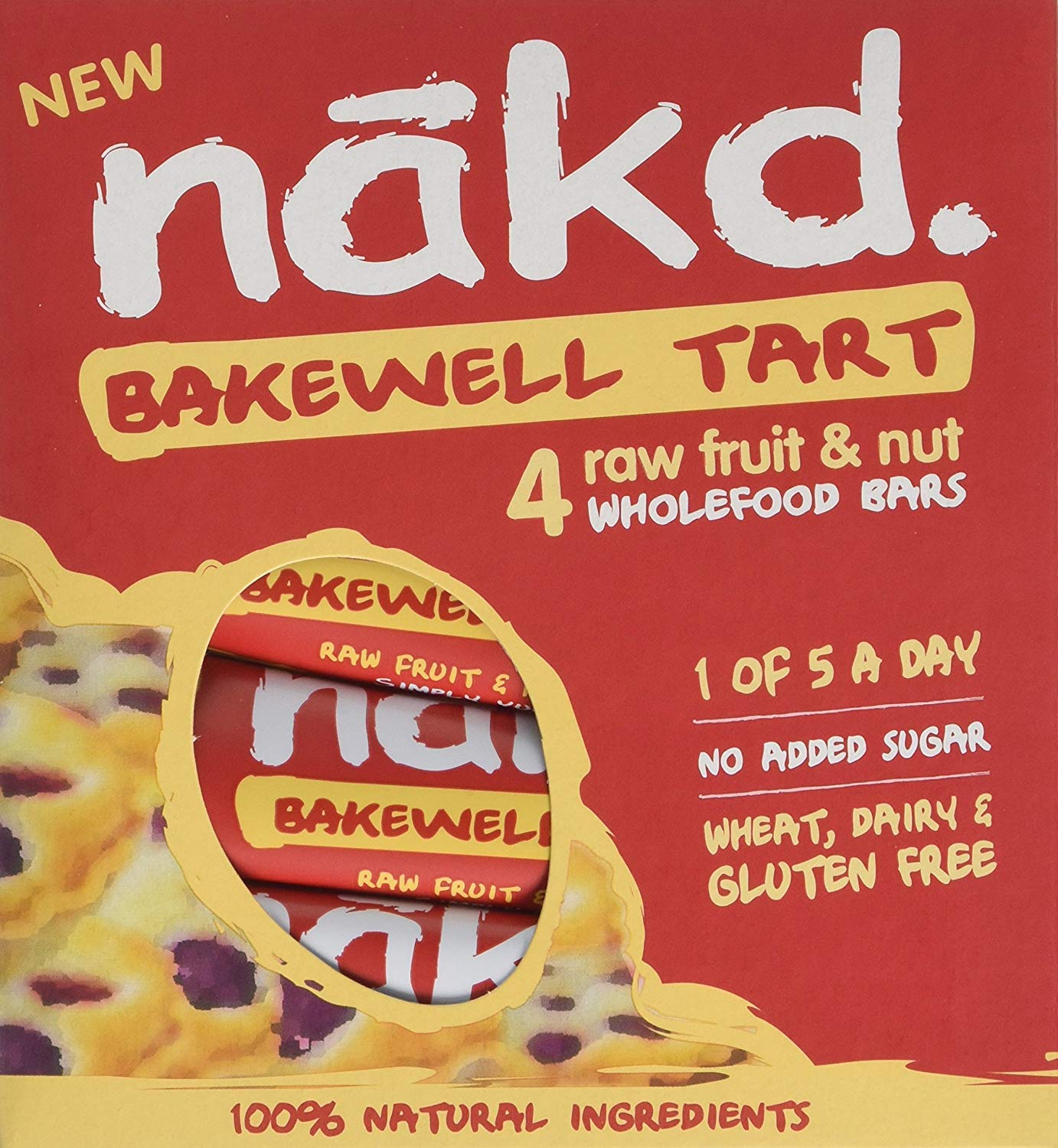 Nakd Bakewell Tart Fruit & Nut Bar Multipack 4 x 35g