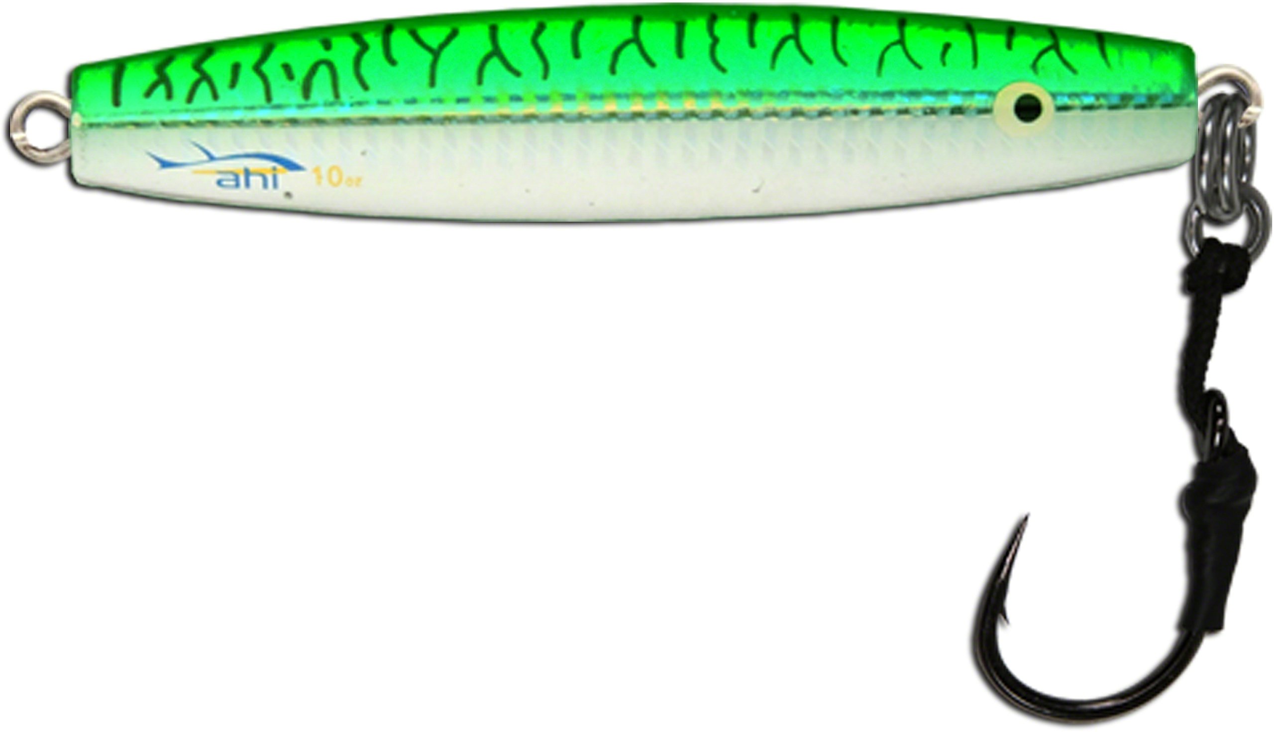 AhiUSA DJA-4-MK Assault Diamond Jigs - 4 oz, Mackerel w/Assist Hook