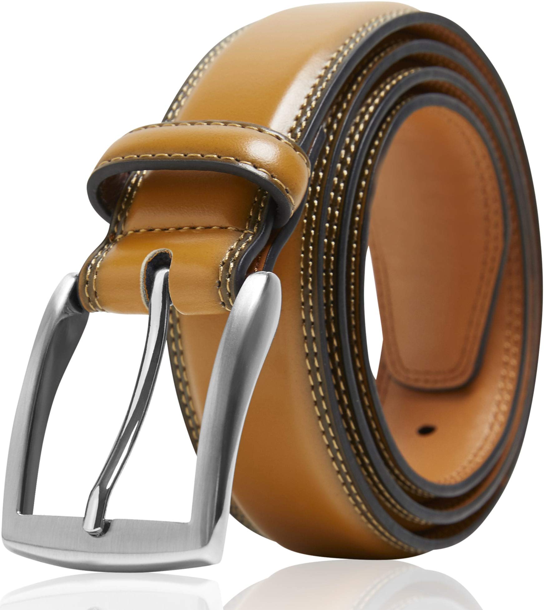 Access DeniedGenuine Leather Dress Belts For Men - Mens Belt For Suits, Jeans, Uniform With Single Prong Buckle - Designed in the USA