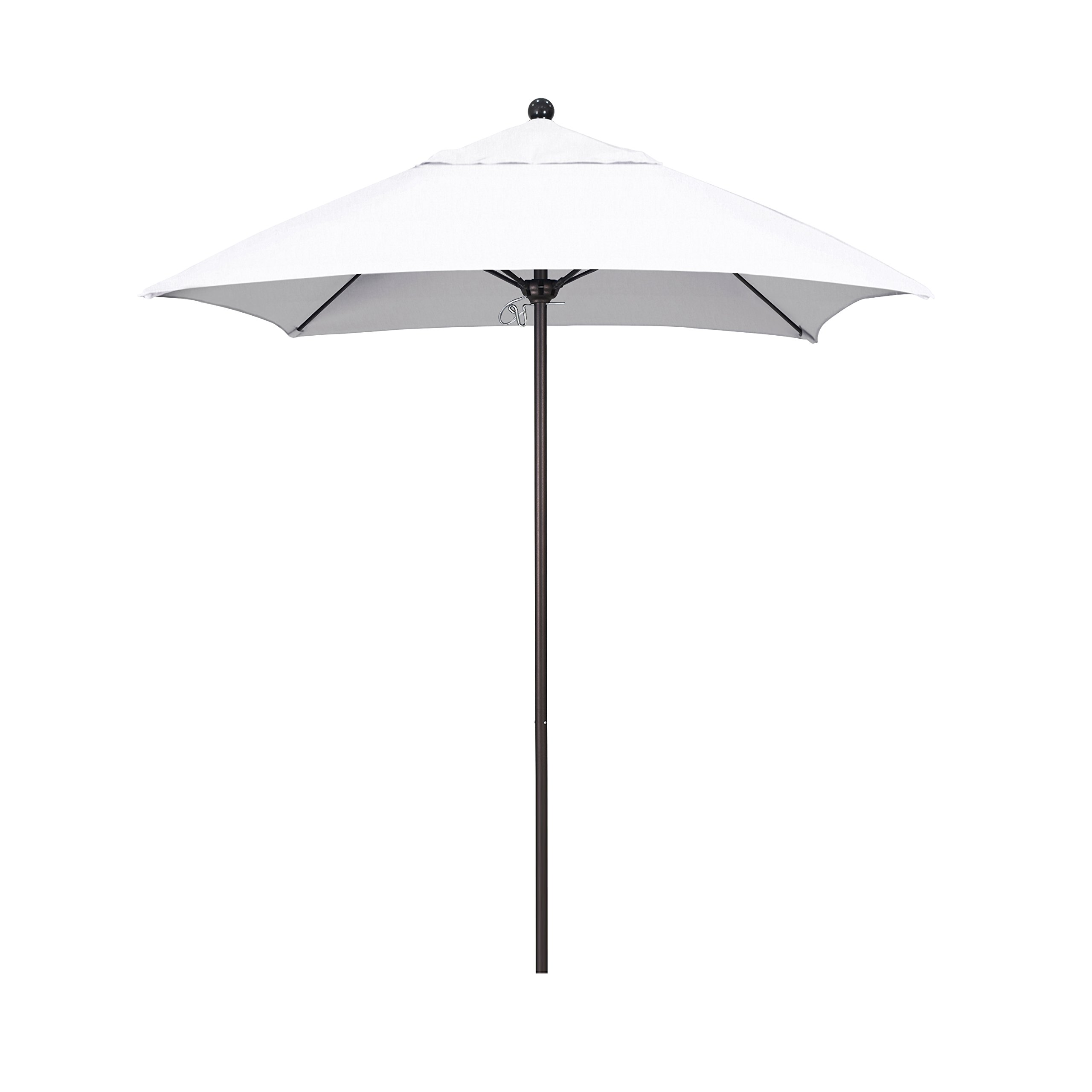 California Umbrella Aluminum/Fiberglass Push Open, Bronze Pole and Sunbrella