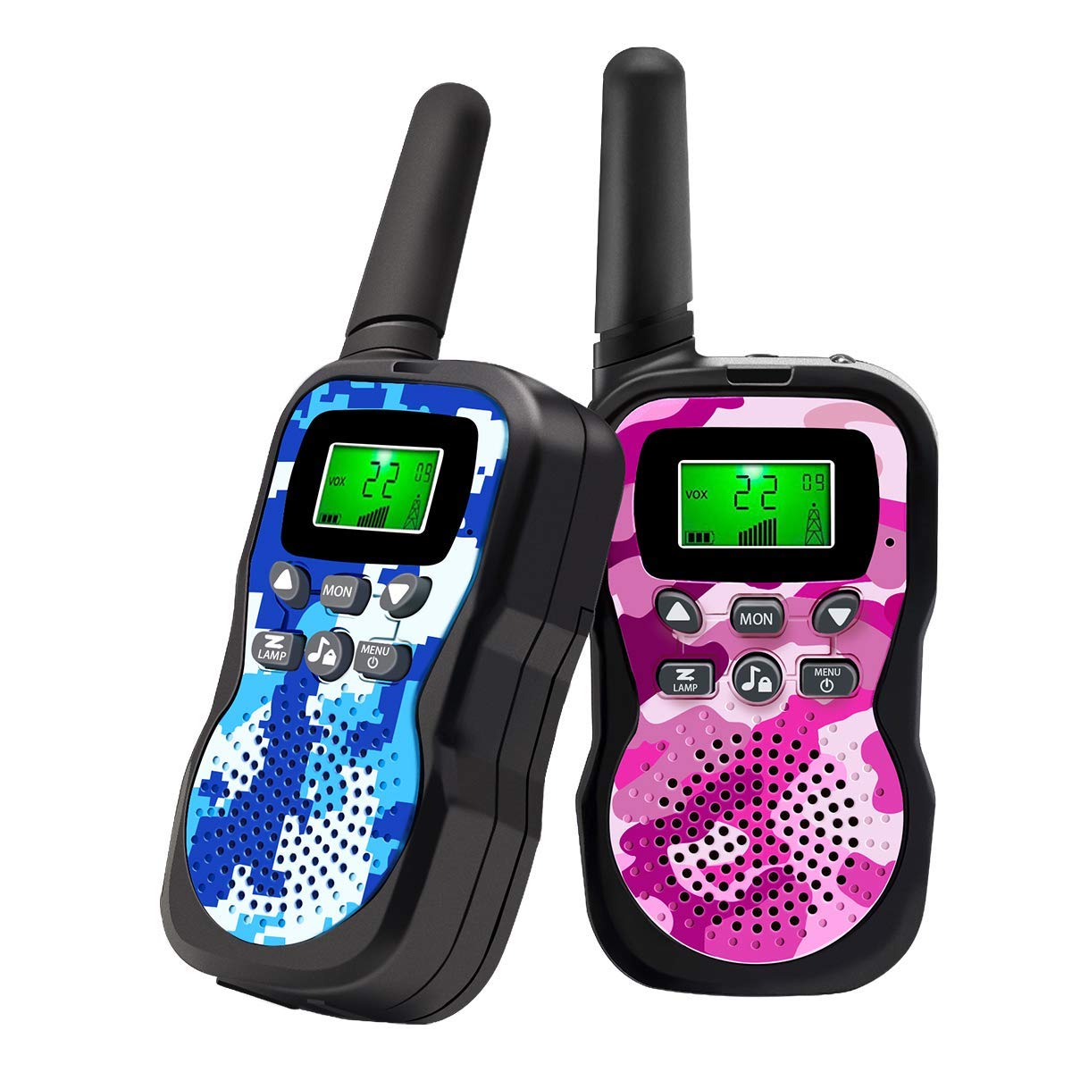 Walkie Talkie for Kids, Toys for 3-12 Year Old Boys Girls with Backlit LCD Display and Flashlight Range Up to 3 KM Gifts for 3-12 Year Old Boys Girls