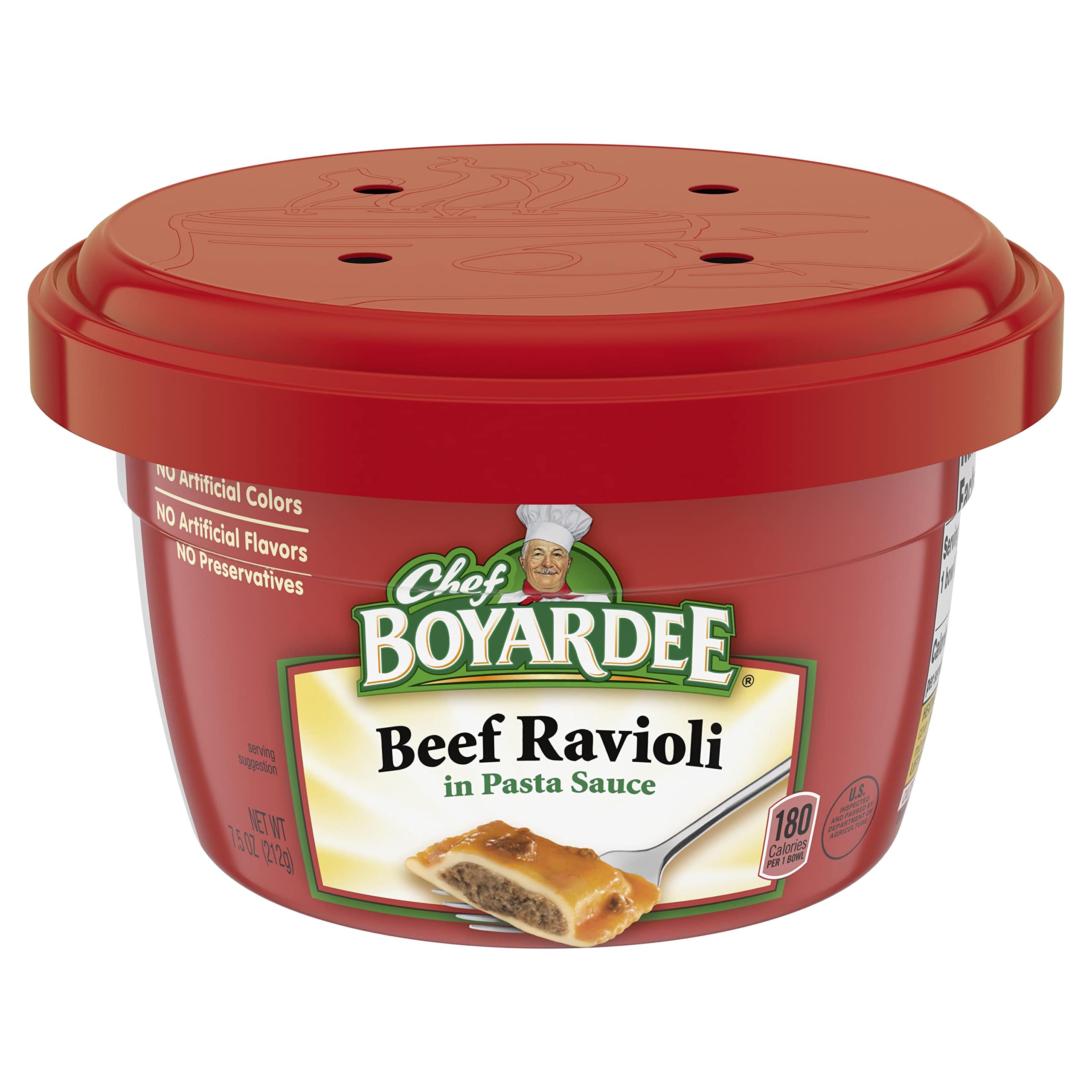 Chef BOYARDEEBeef in Tomato & Meat Sauce Ravioli, 7.5 Oz. (Pack of 12)(Best Choice)