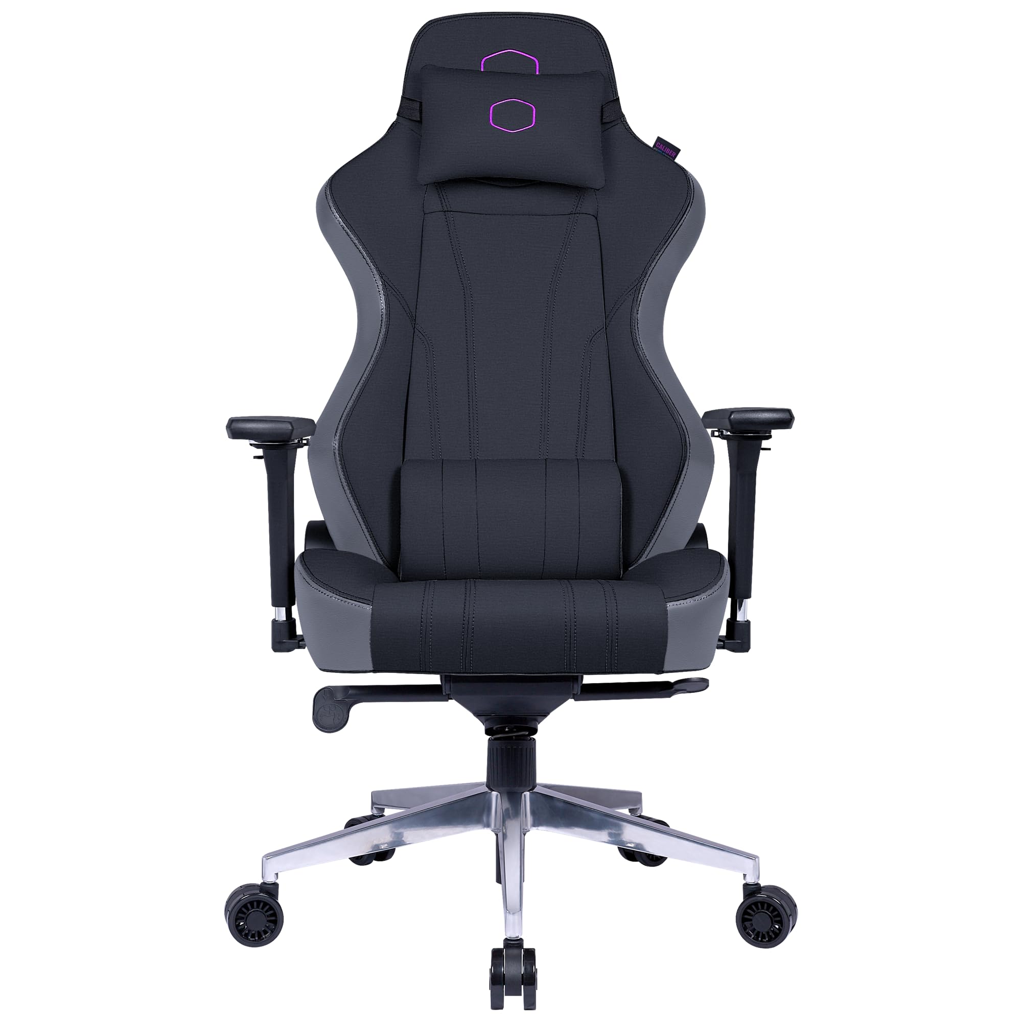 Cooler Master Caliber X1C Gaming Chair - Cooling Comfort & Performance - 360° Swivel, Reclining High Back, Armrests, Headrest, Lumbar Support - PU Leather - Black