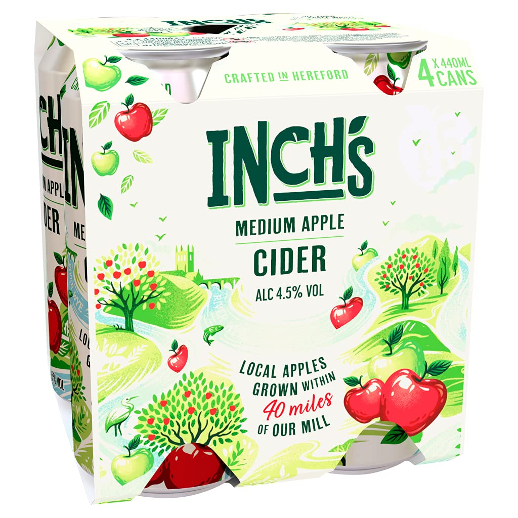 Inch's Apple Cider Can, 4 x 440ml