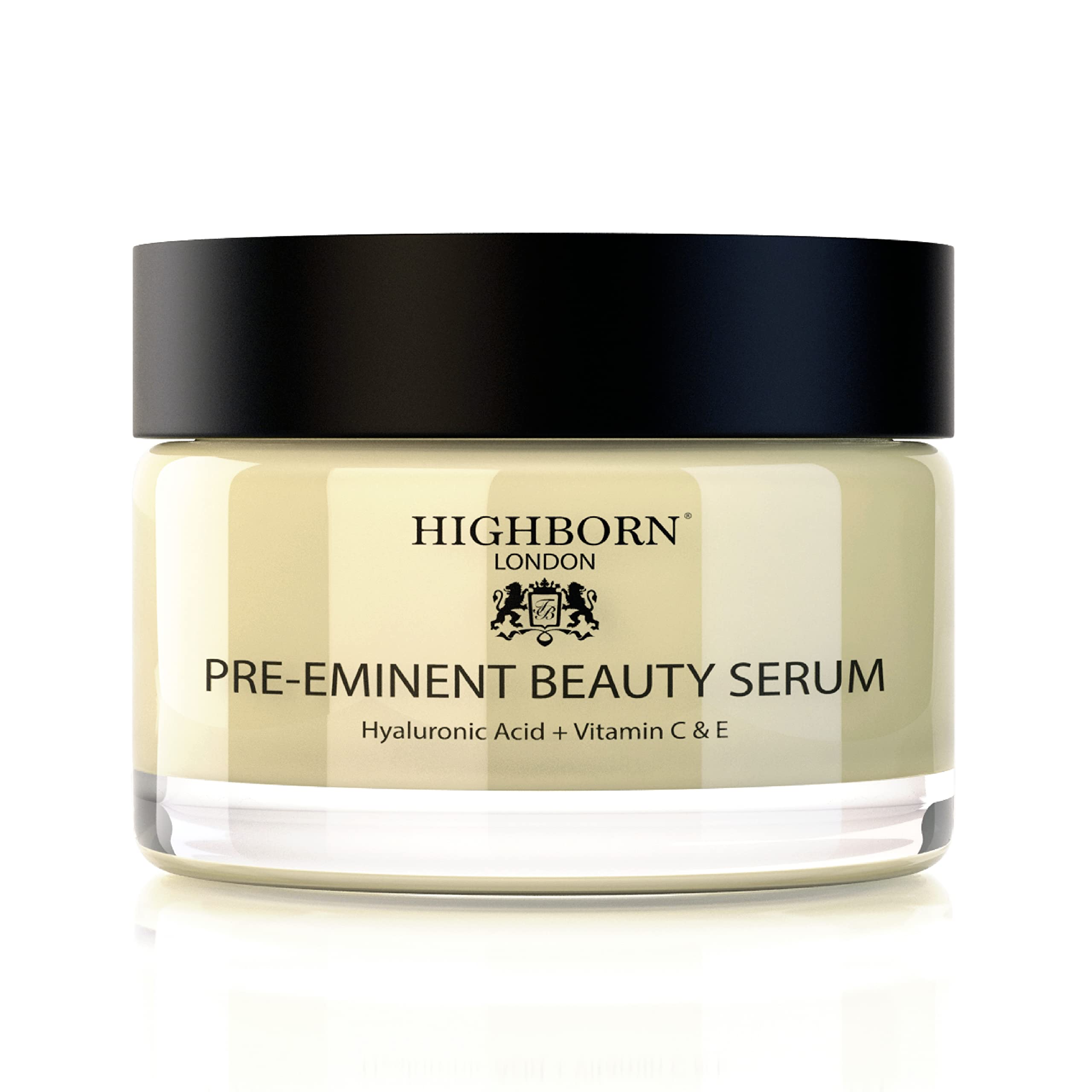 Anti-Ageing Face Serum Plumps, Softens, Hydrates - HighBorn London Advanced Hyaluronic Acid, Plant Collagen, Vitamin A Retinol, Vitamin C, Vitamin E, Argan Oil & Arnica