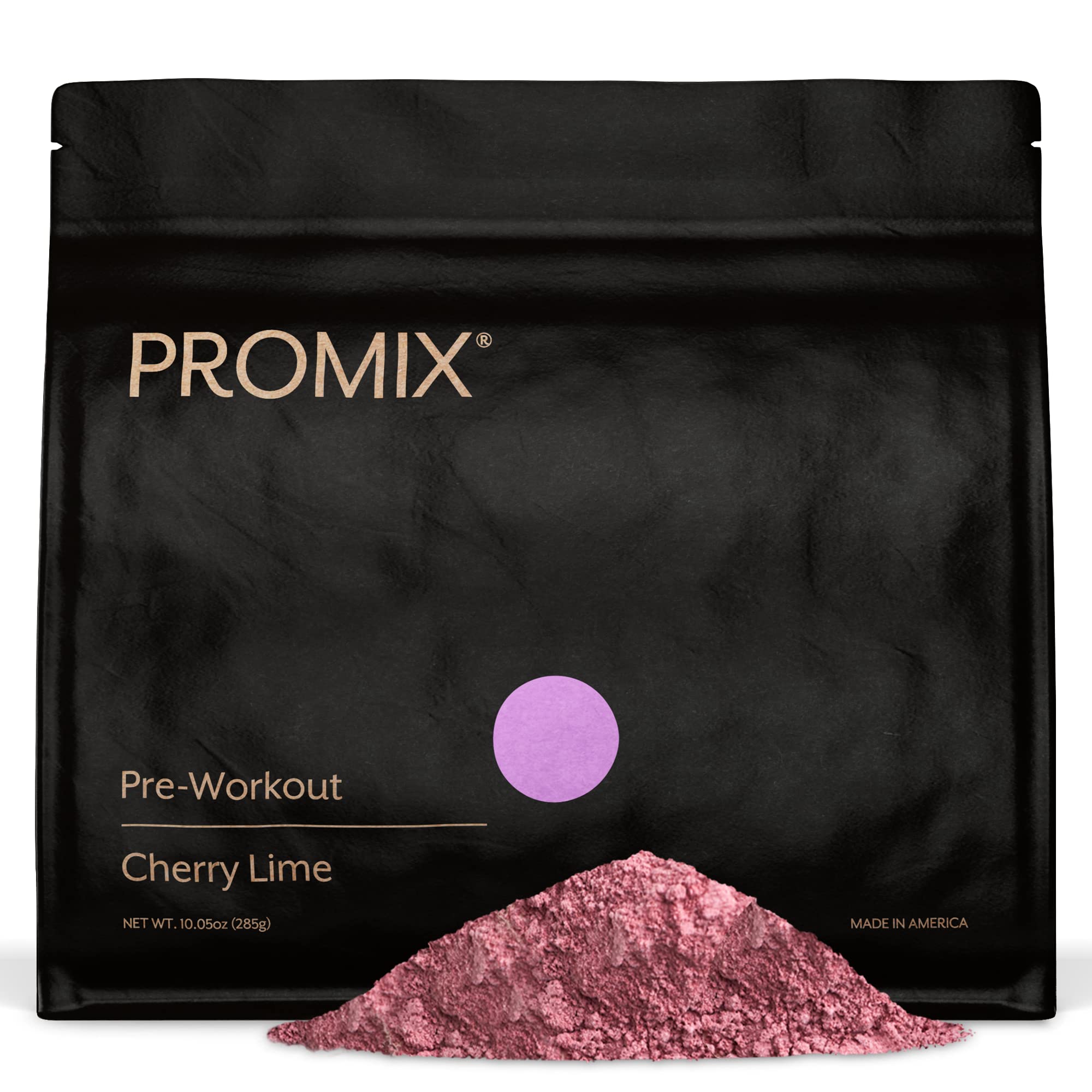 Promix Pre-Workout Powder, Cherry Lime - Maximize Focus & Performance - Helps Muscle Gain, Endurance & Enhanced Energy - Vitamin B12, Caffeine, Beta-Alanine & L-Tyrsosine - Gluten & Dairy-Free