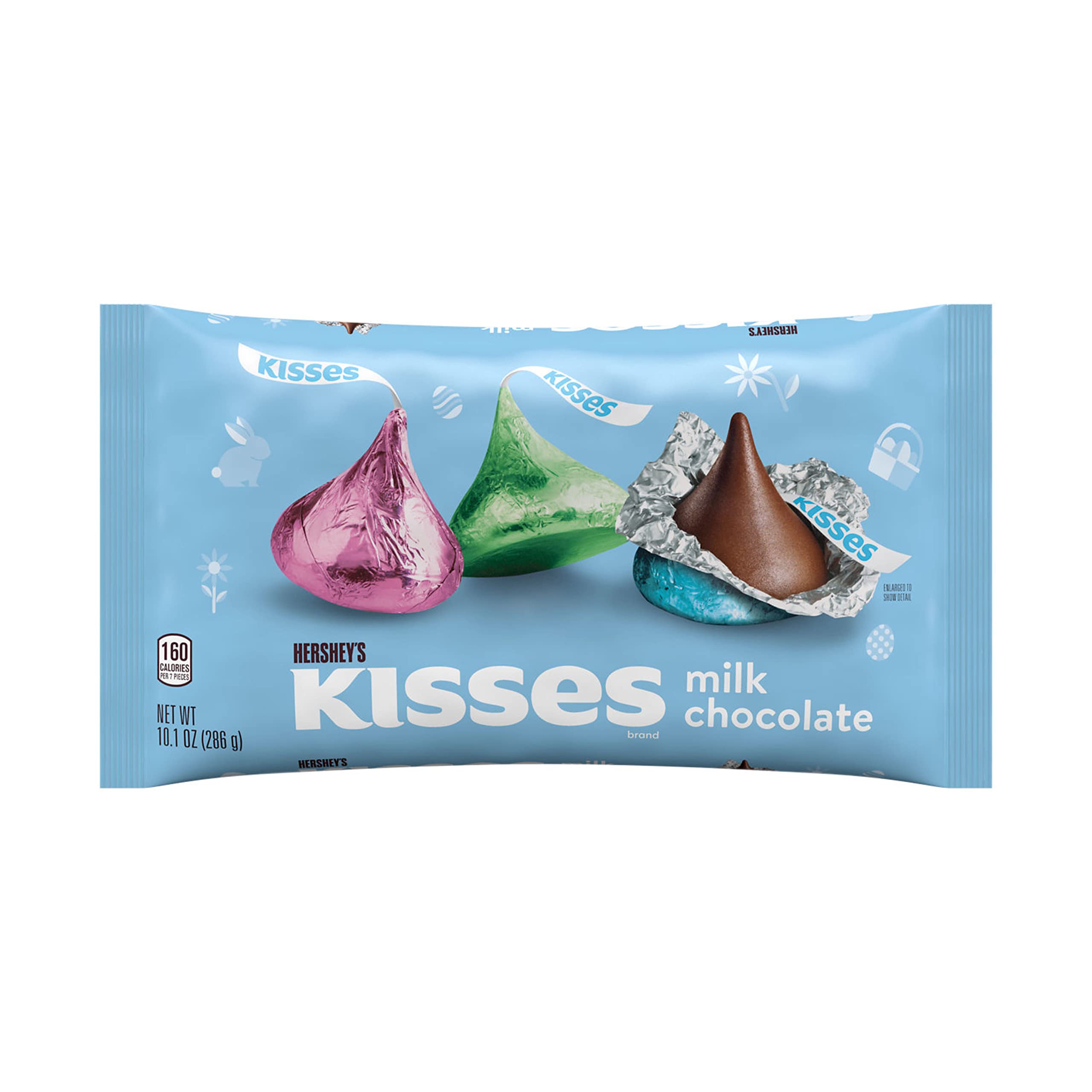 HERSHEY'S KISSES Milk Chocolate Candy, Easter, 10.1 oz Bag