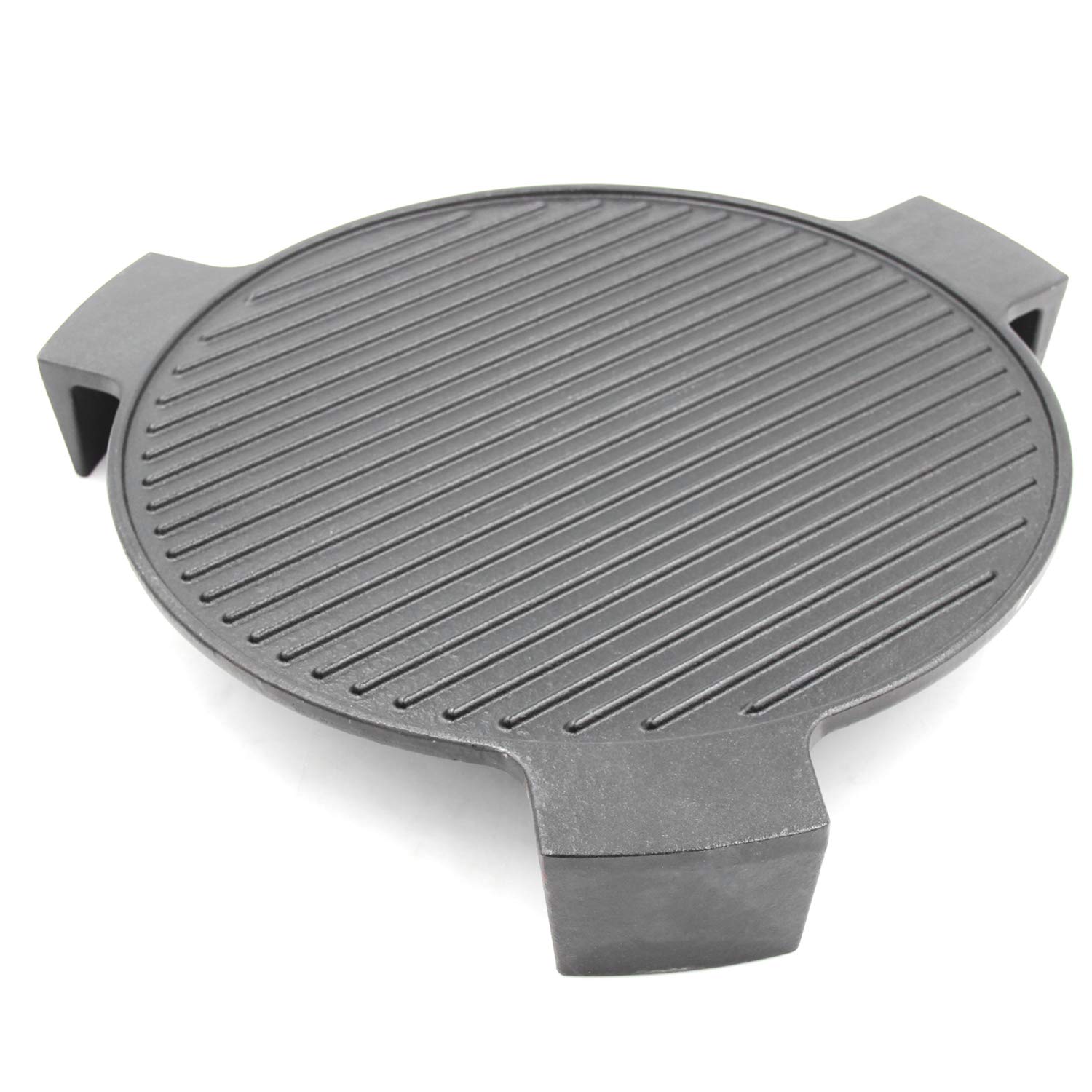 HongsoCast Iron Plate Setter for Large Big Green Egg Grill and Other 18" Diameter Cooking Grills, Kamado Grill, 18" Smoking Stone, Pizza Stone, Heat Deflector with 3 Legs, CBCR-18 (For Large BGE)