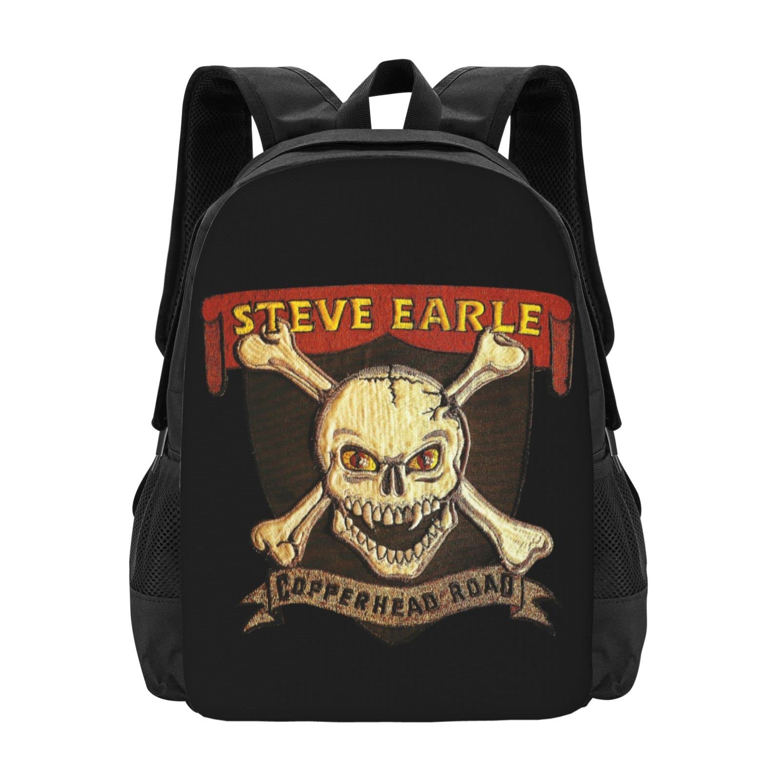 Steve Earle Backpack School Bookbag Sports High School Middle School Bag Lightweight Travel Casual Daypack Laptop Backpacks For Men Women