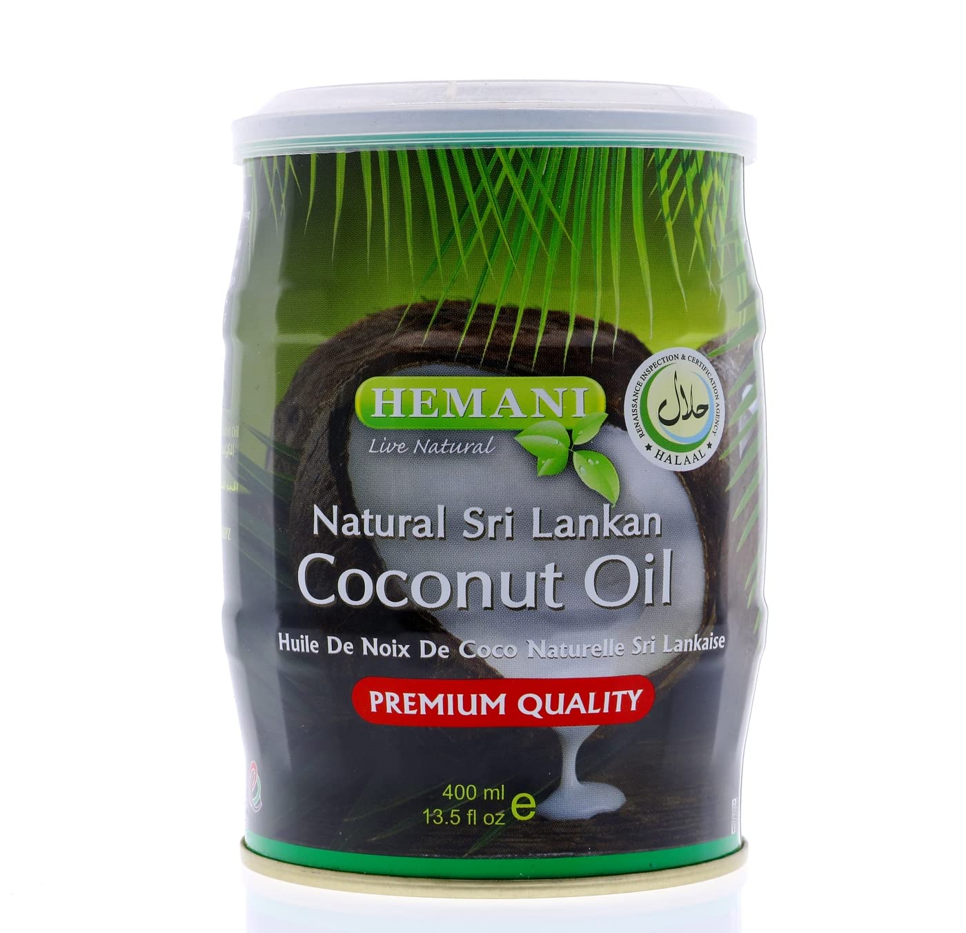 HemaniNatural Coconut Oil, 400 ml