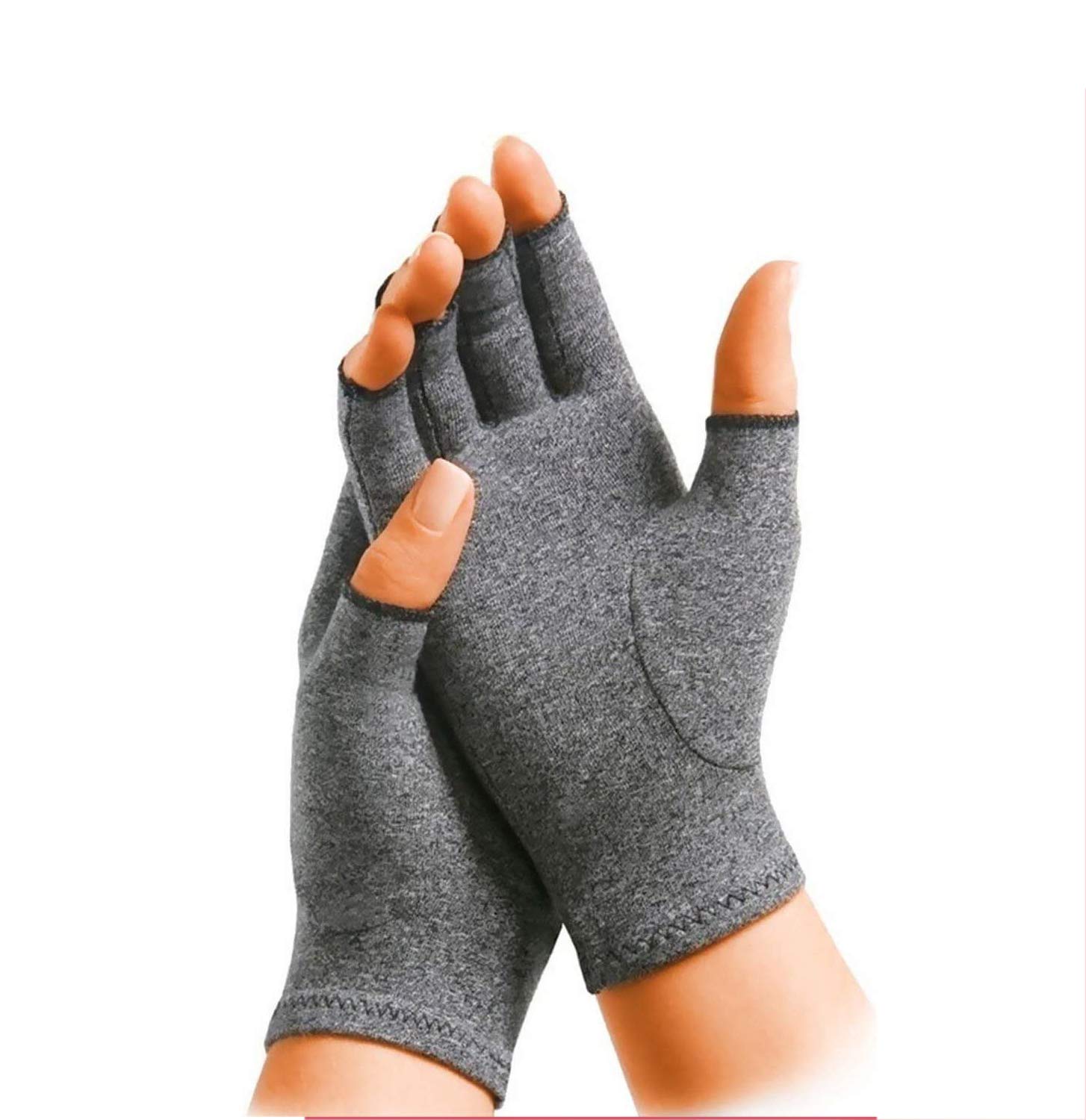 Rheumatoid Arthritis Gloves Fingerless- Compression Gloves for Pain Relief- (M) 1 Pair