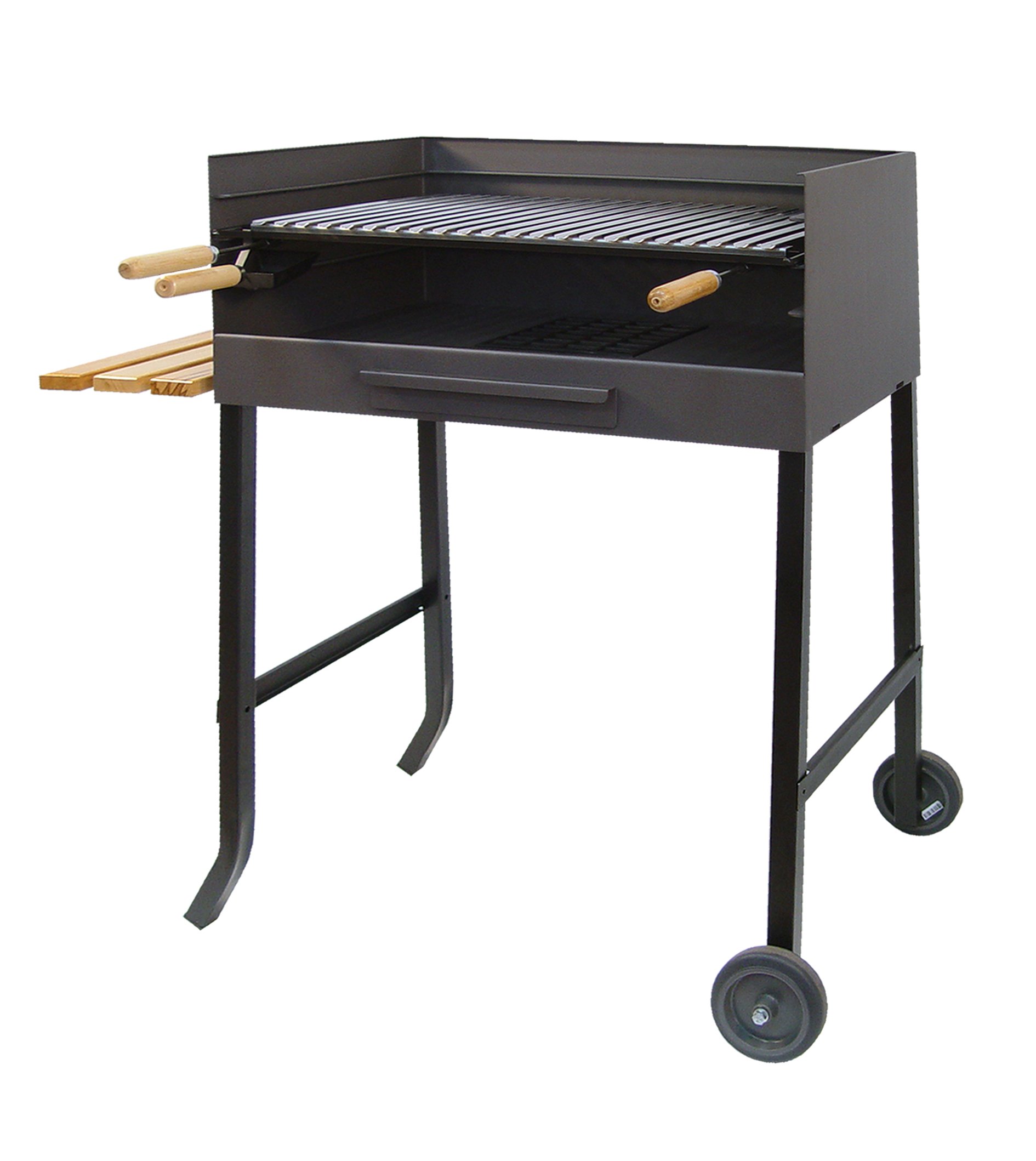 Imex El-Zorro 71520 Grill with Wheels and Stainless Steel 50 x 40 x 100 cm Black