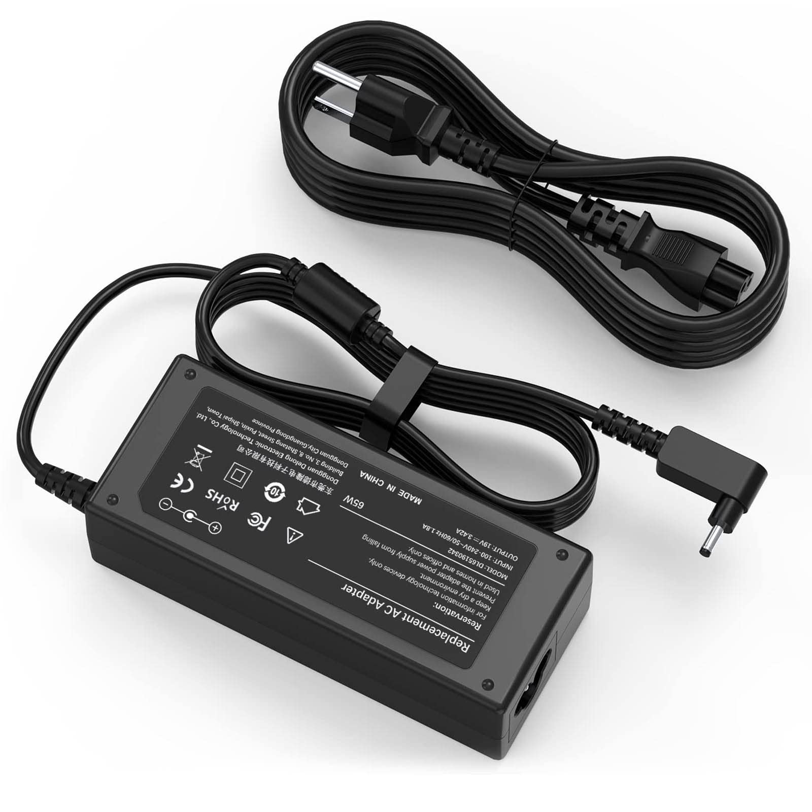 65W N15Q8 N15Q9 Laptop AC Adapter Charger for Acer ChromeBook C720 C720P R11 R13 CB3 CB5 CB5-571 C730E C731 C738T C740 N16P1 ADP-45FE F, Acer Aspire 11 C740-C4PE A13-045N2A PA-1450-26 19V 2.37A