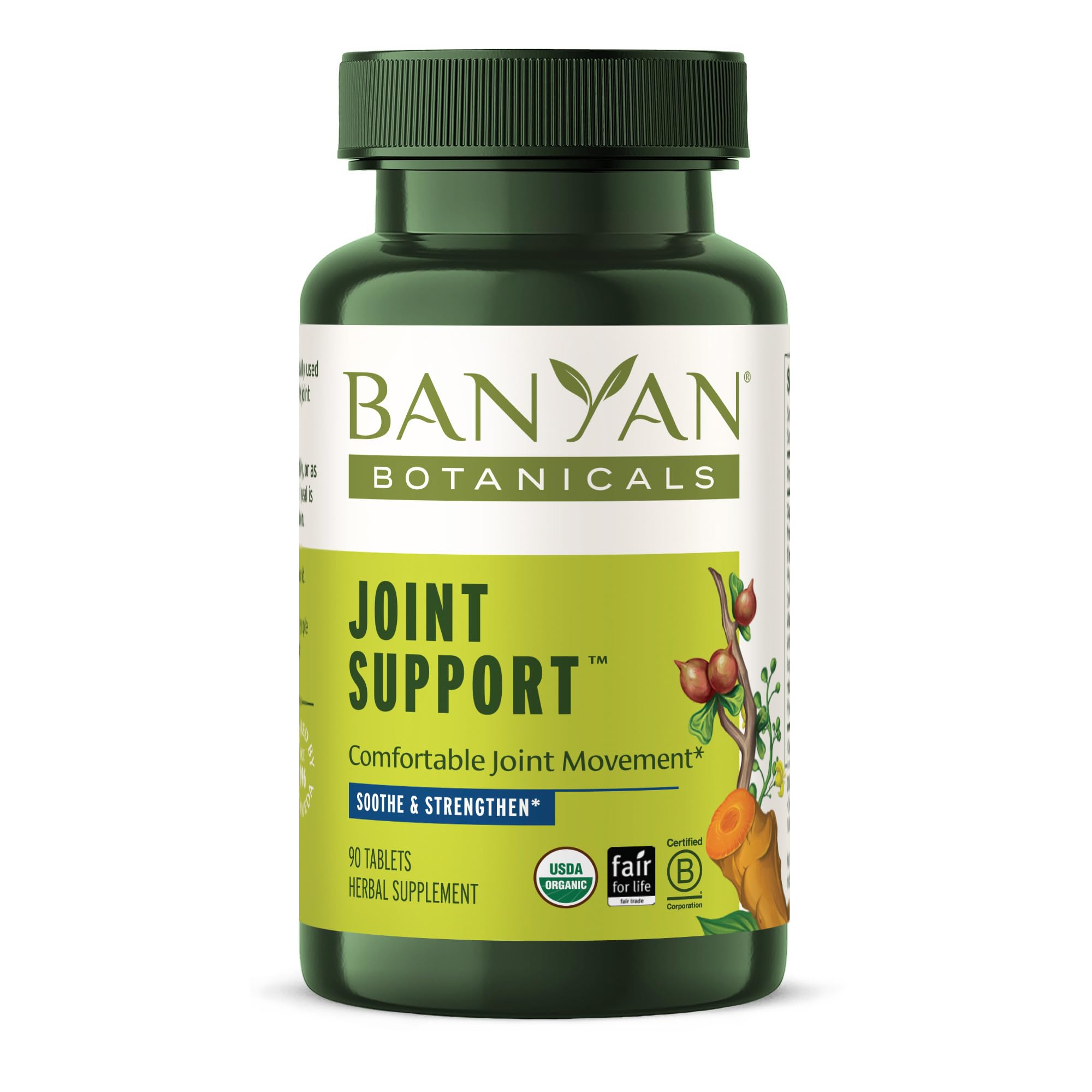 Banyan Botanicals Joint Support – Organic Joint Supplement with Turmeric, Amla & Guggulu Resin – for Healthy Joints & Comfortable Movement* – 90 Tablets – Non-GMO, Sustainably Sourced, Vegan