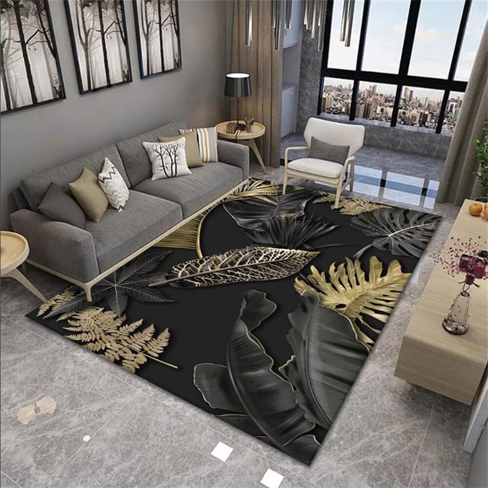 RUGMRZ Small Rugs For Living Roomboys Rugssimple Printing Of Regional Carpets, Living Room For Young People, Soft And Washablewashable Rugblack200X300Cmsmall Rugs For Bedrooms