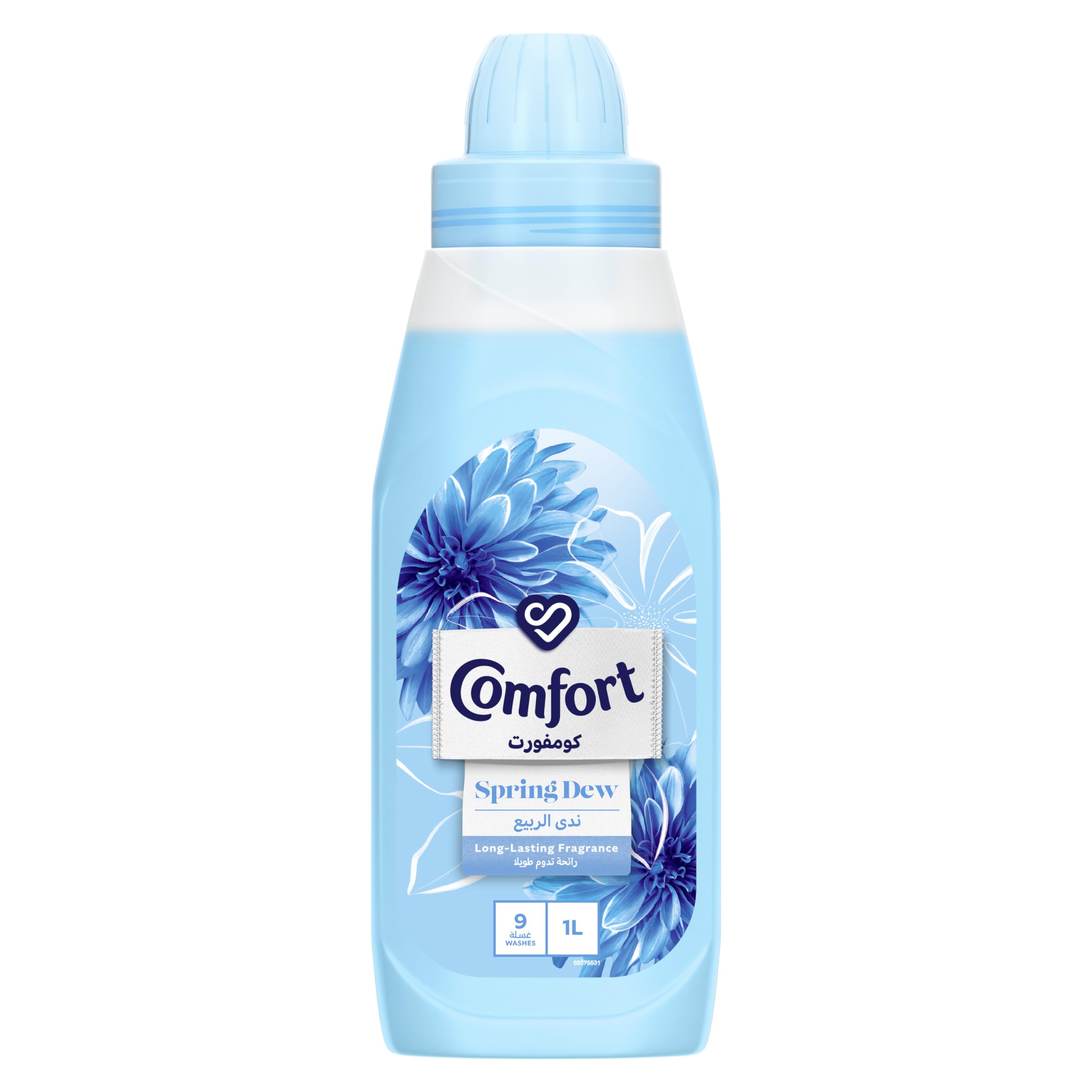 COMFORT Fabric Softener, Spring Dew, for fresh & soft clothes, 1L