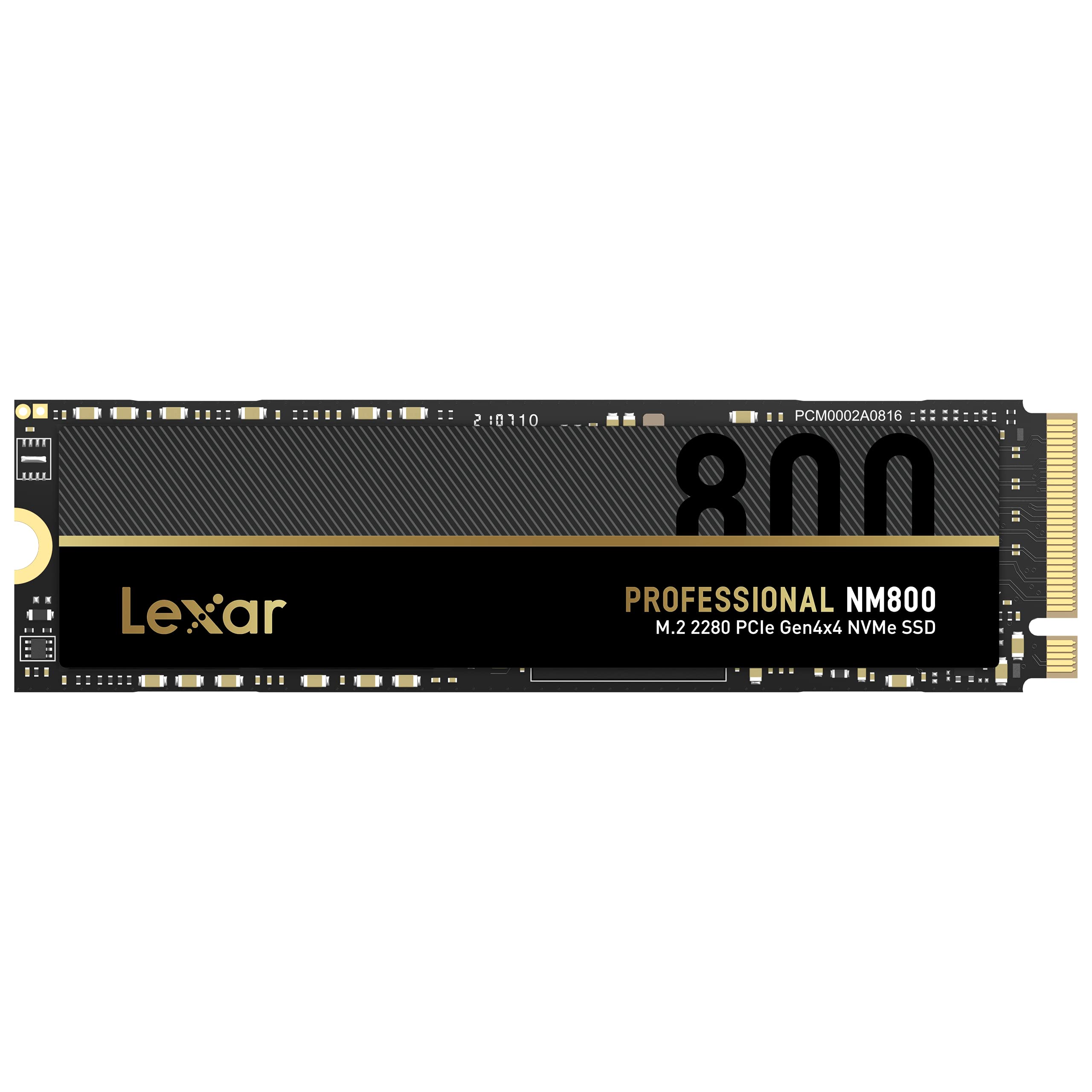 Lexar Professional 512GB NM800 M.2 2280 PCIe Gen4x4 NVMe Internal SSD, Solid State Drive, Up To 7000MB/s Read, for Gamers and Creative Professionals (LNM800X512G-RNNNG)