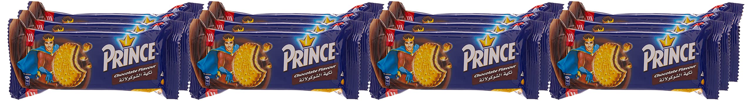 Lu Prince Chocolate Flavour Cookies, 38 Gm - Pack Of 12