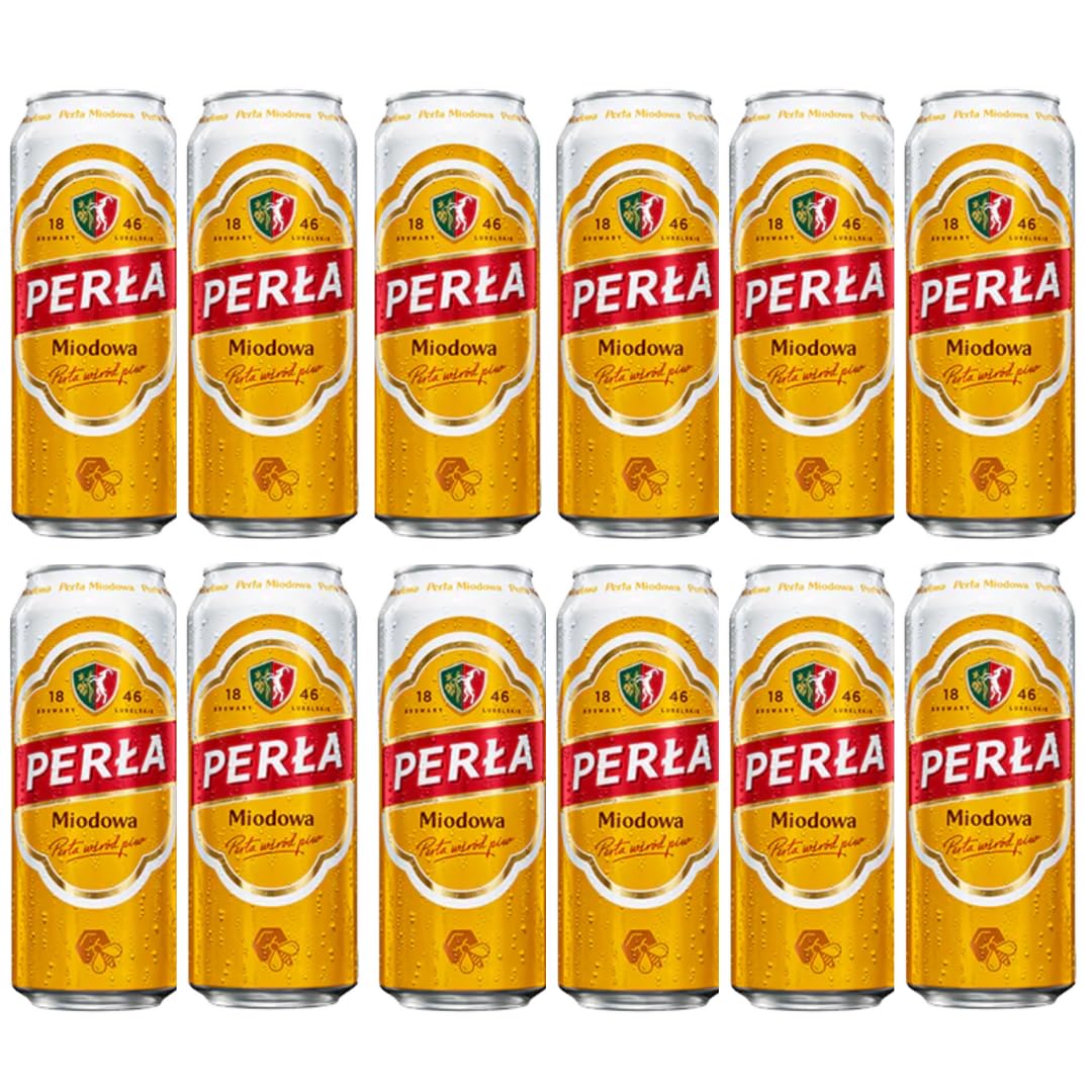 Perla Miodowa Beer Cans I 500ML I Alcoholic Volume 5.4% I Pack of 12