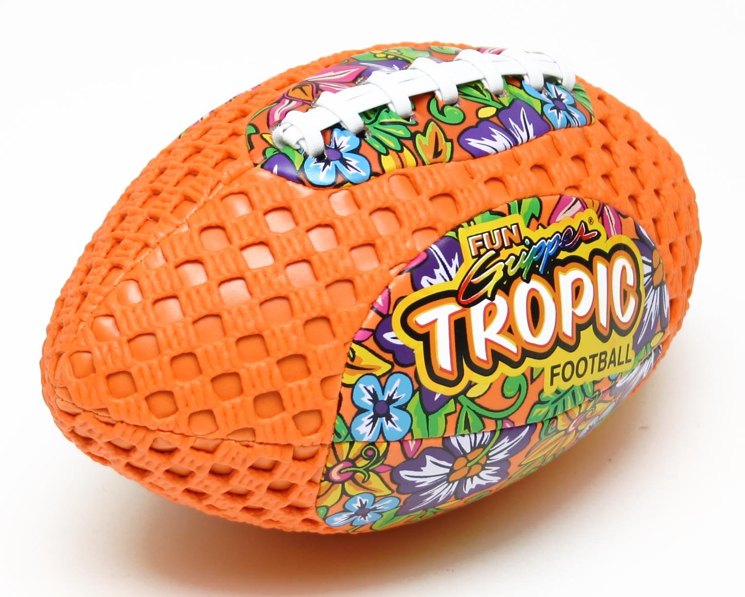 fun gripper Grip Zone 8.5 Tropic Design Football (Orange) by: Saturnian I