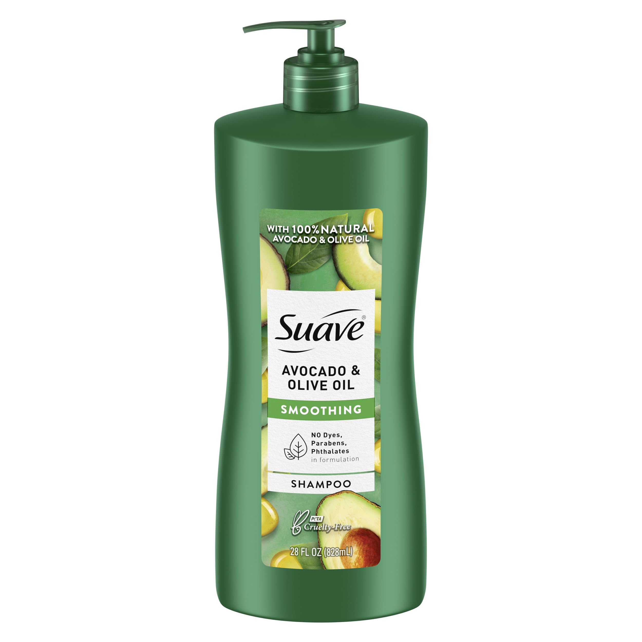 SuaveProfessionals Shampoo Avocado + Olive Oil, 28 oz, Pack of 4