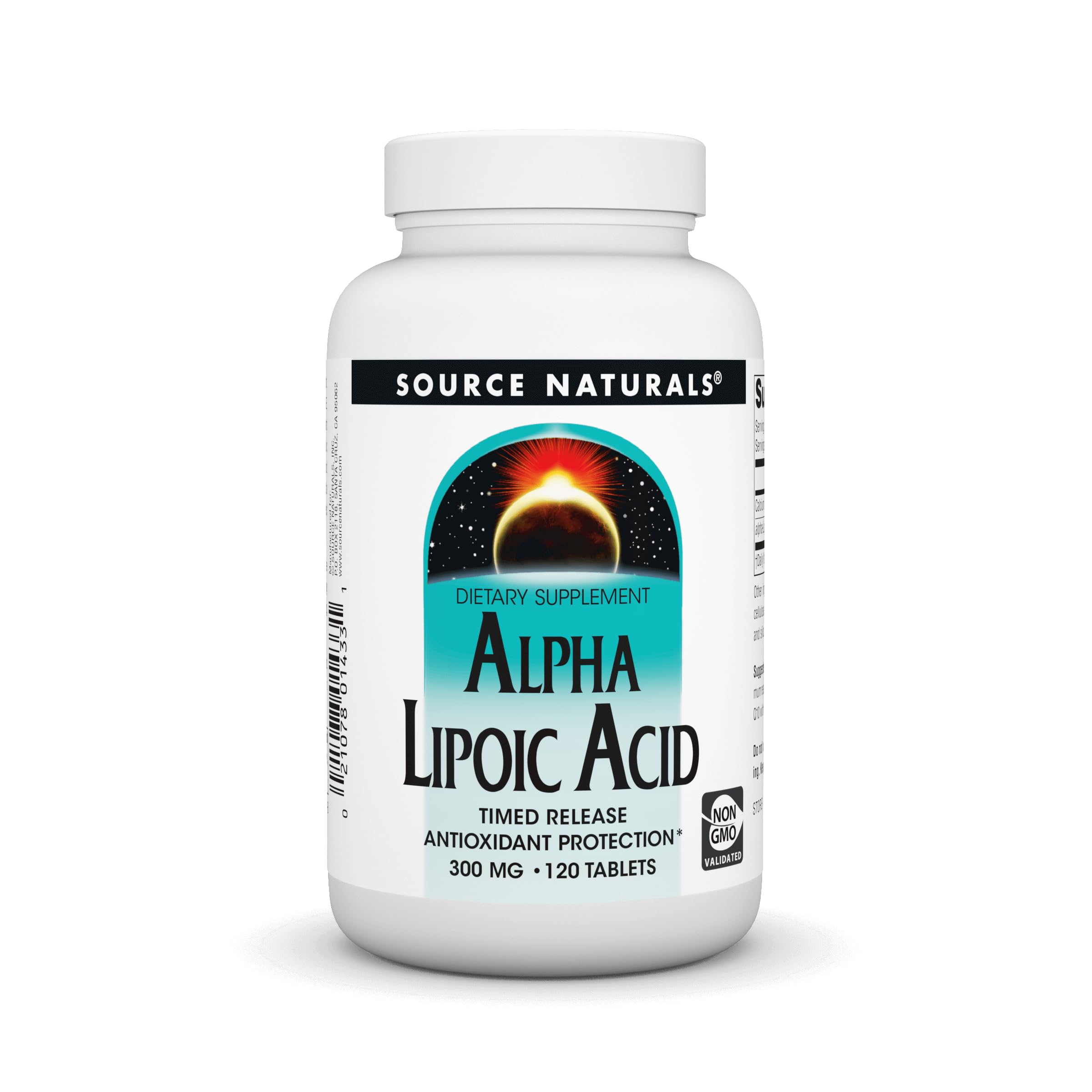 Source Naturals Alpha Lipoic Acid, Time Released Antioxidant Protection* - 120 Time Release Tablets