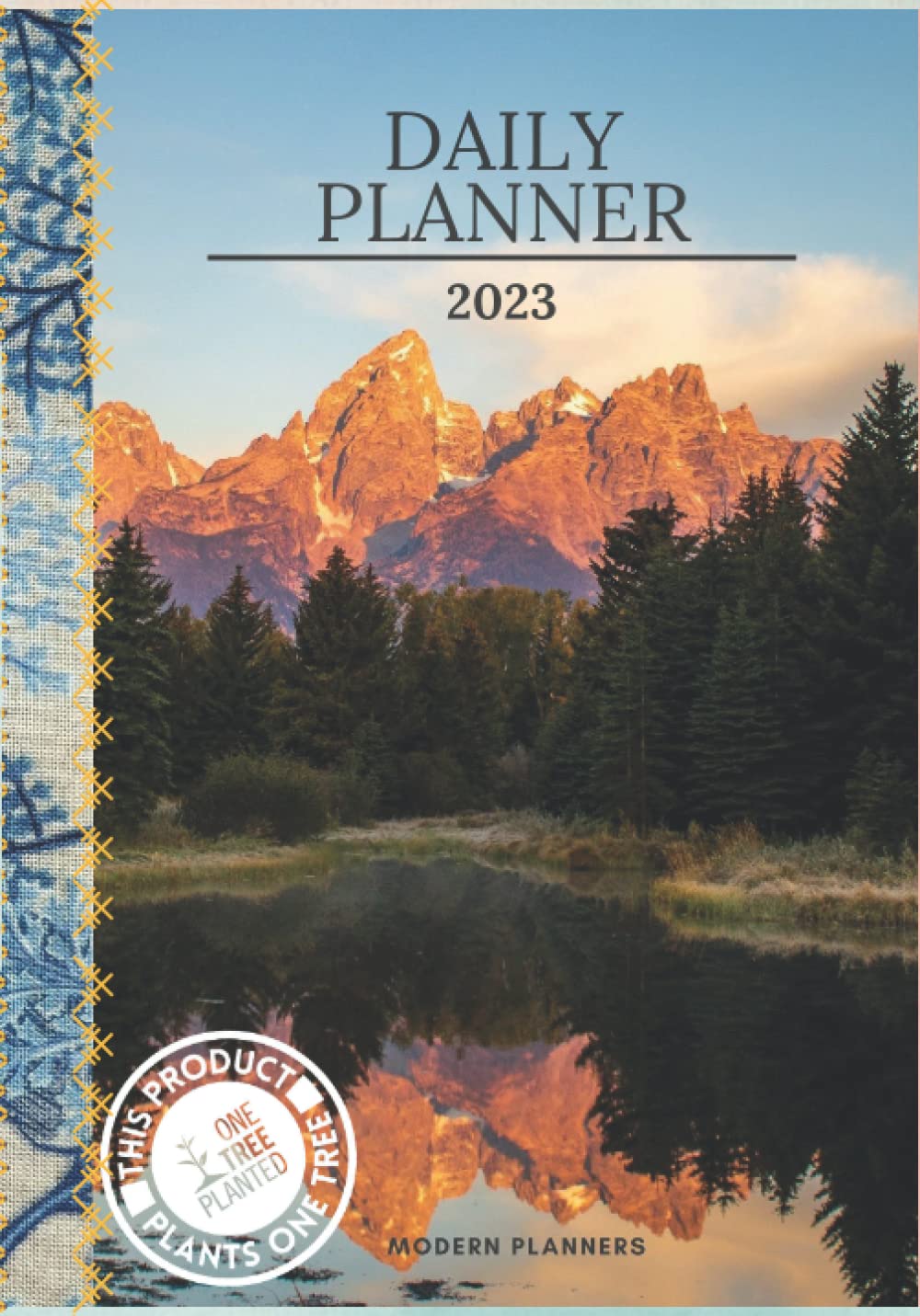 2023 Daily Planner; Mountain Breeze Cover; 7" x 10" Calendar Agenda; Sleek/Modern Matte Finish