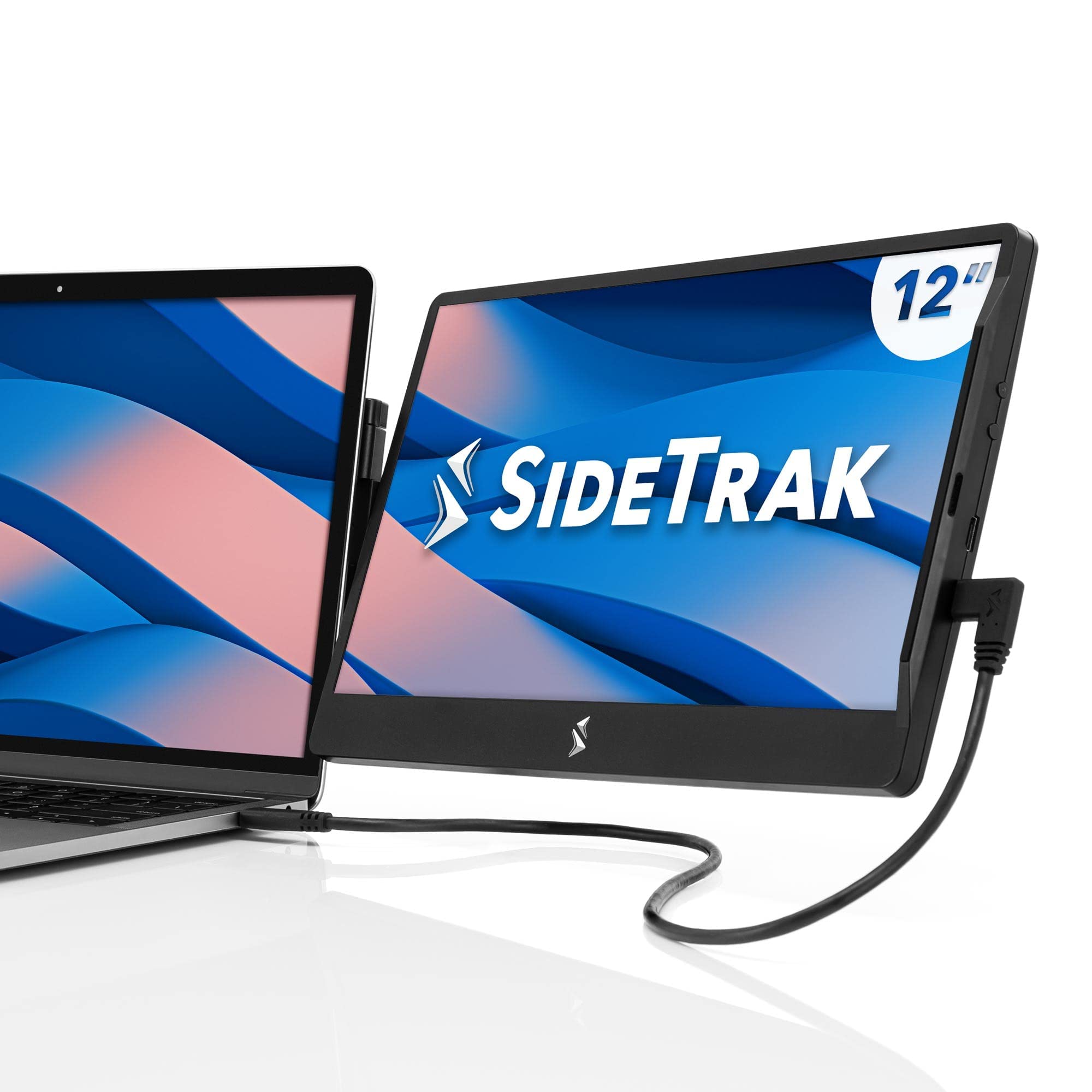 SideTrak Swivel 12.5" Portable Monitor for Laptop, Patented Swivel Hinge, Laptop Screen Extender | FHD Dual Screen w/Kickstand, USB or HDMI, Mac, PC, Chromebook Compatible (Single Monitor)