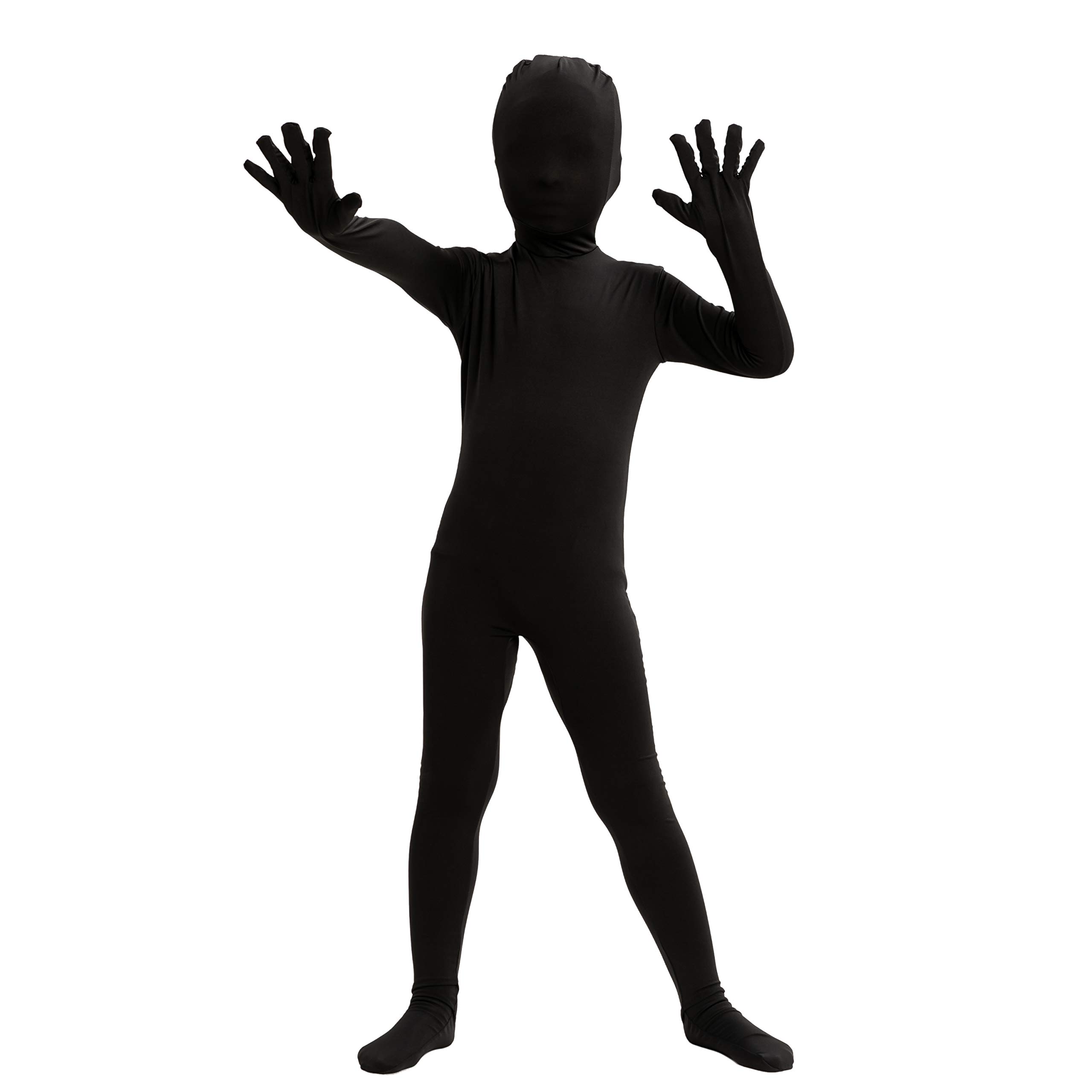 Spooktacular CreationsBoy Black Shadow Demon Costume, Halloween Bodysuit Skin Costume for Kids Halloween Dress Up