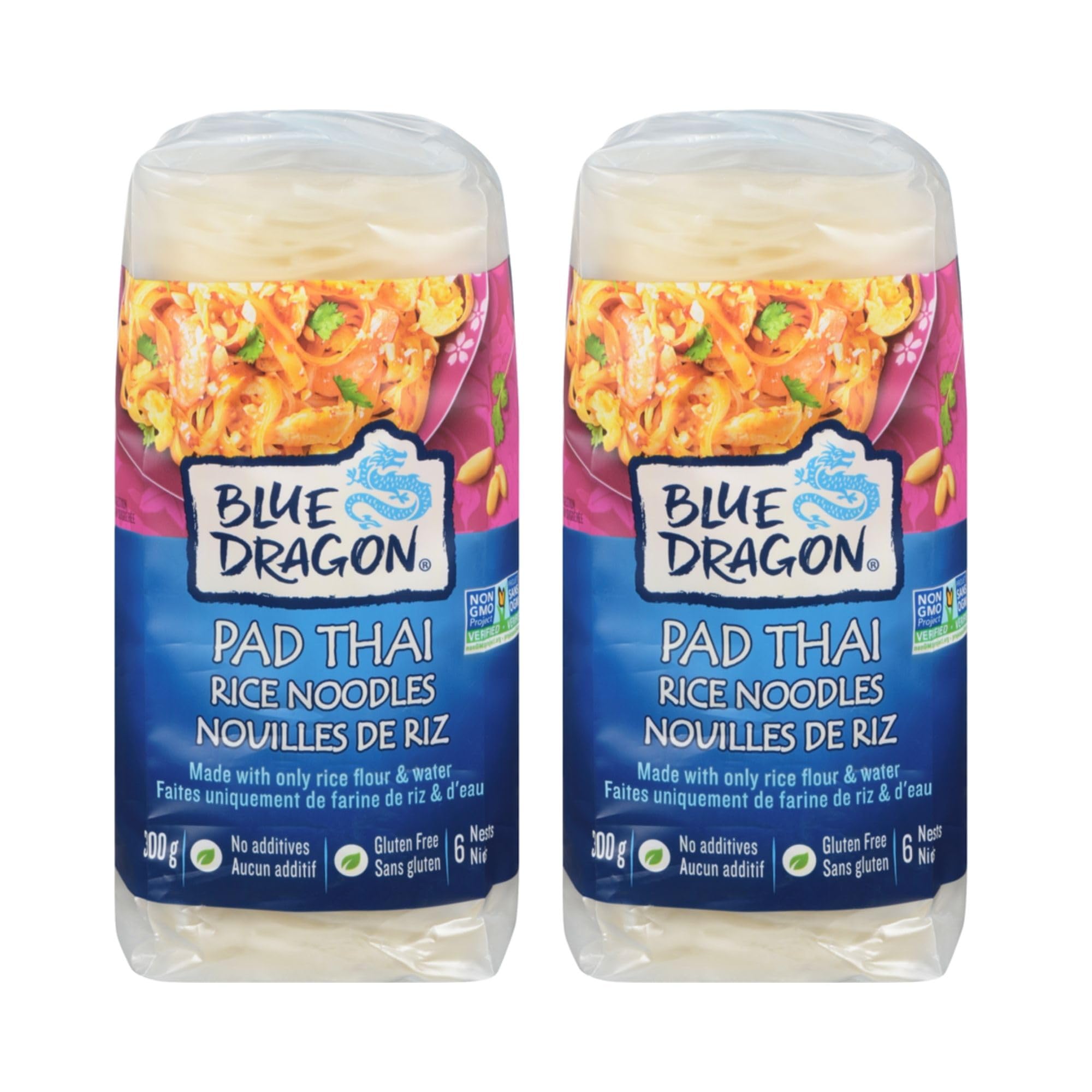 Blue Dragon Pad Thai Rice Noodles(300g x 2)(Pack of 2)